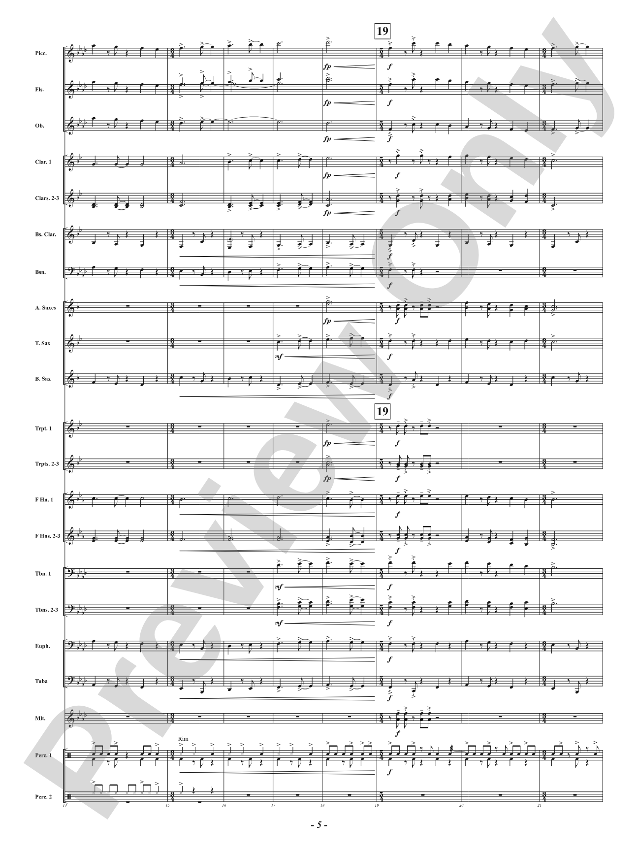 Yuletide Riptide: Concert Band Conductor Score & Parts