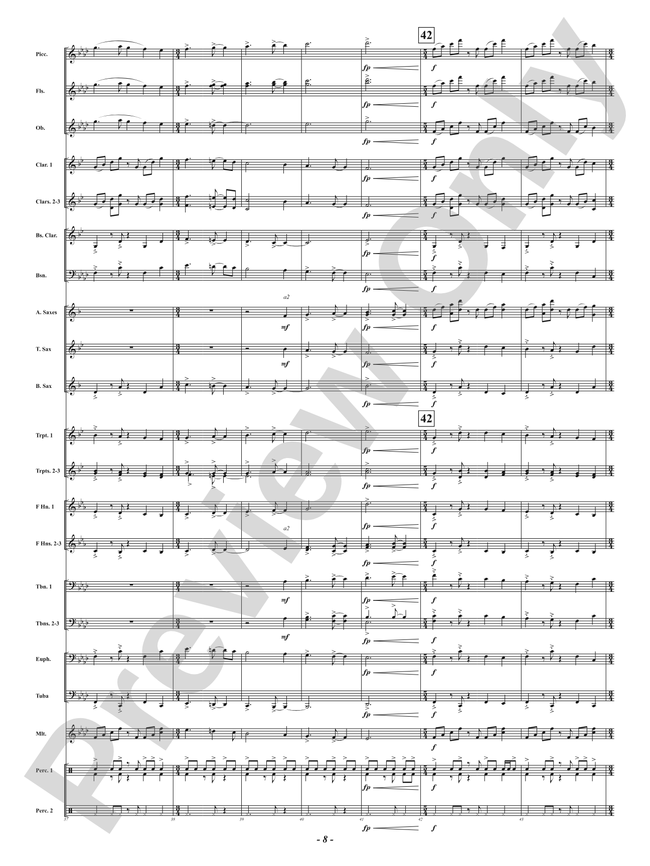 Yuletide Riptide: Concert Band Conductor Score & Parts