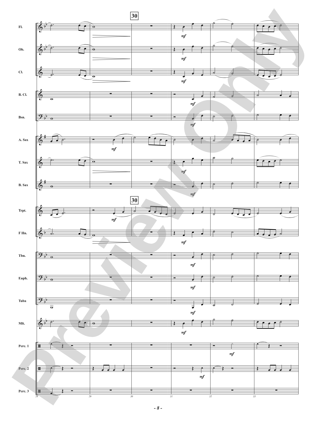 Japanese Lanterns: Concert Band Conductor Score & Parts