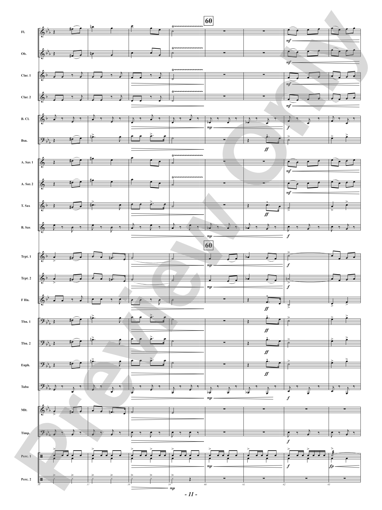 A Year in Three Minutes: Concert Band Conductor Score & Parts