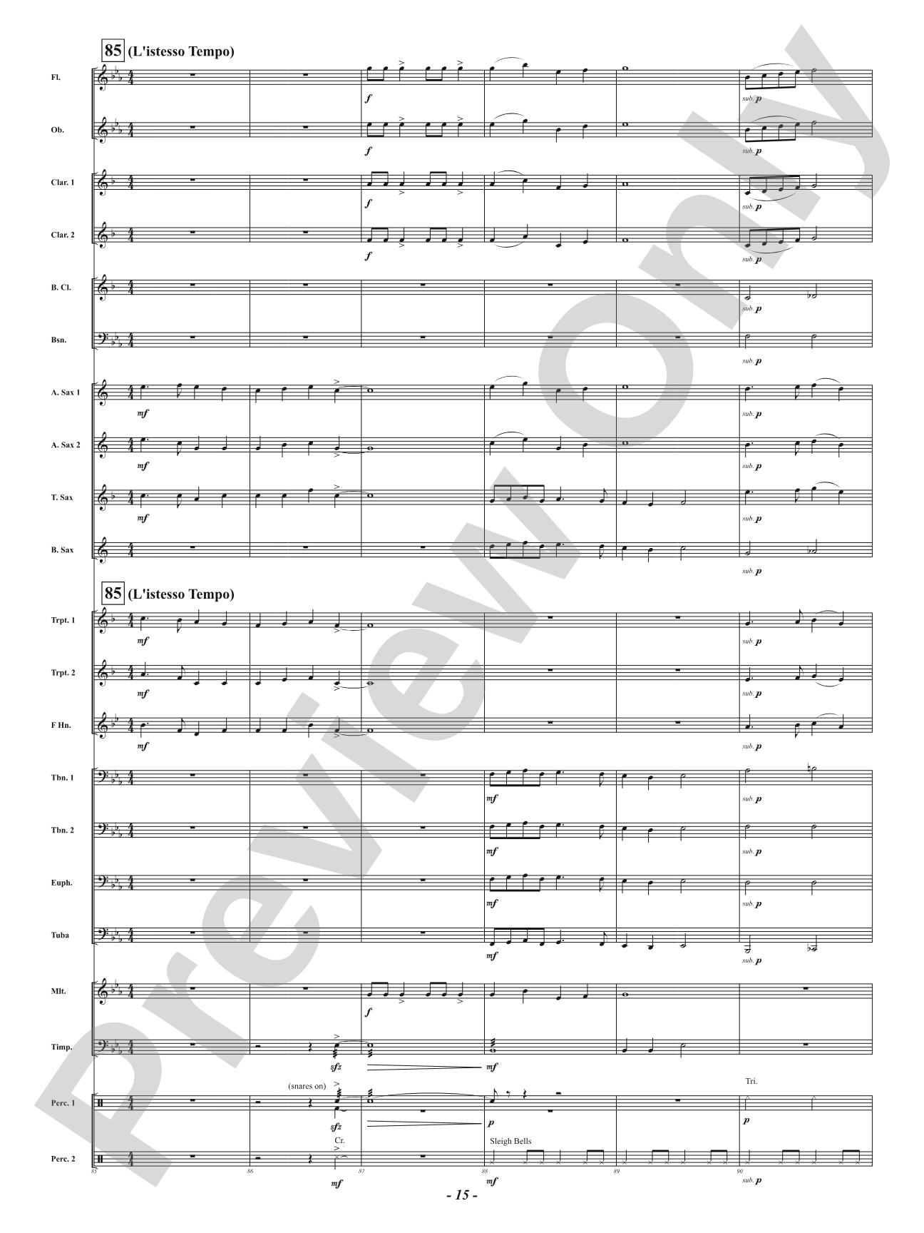 A Year in Three Minutes: Concert Band Conductor Score & Parts