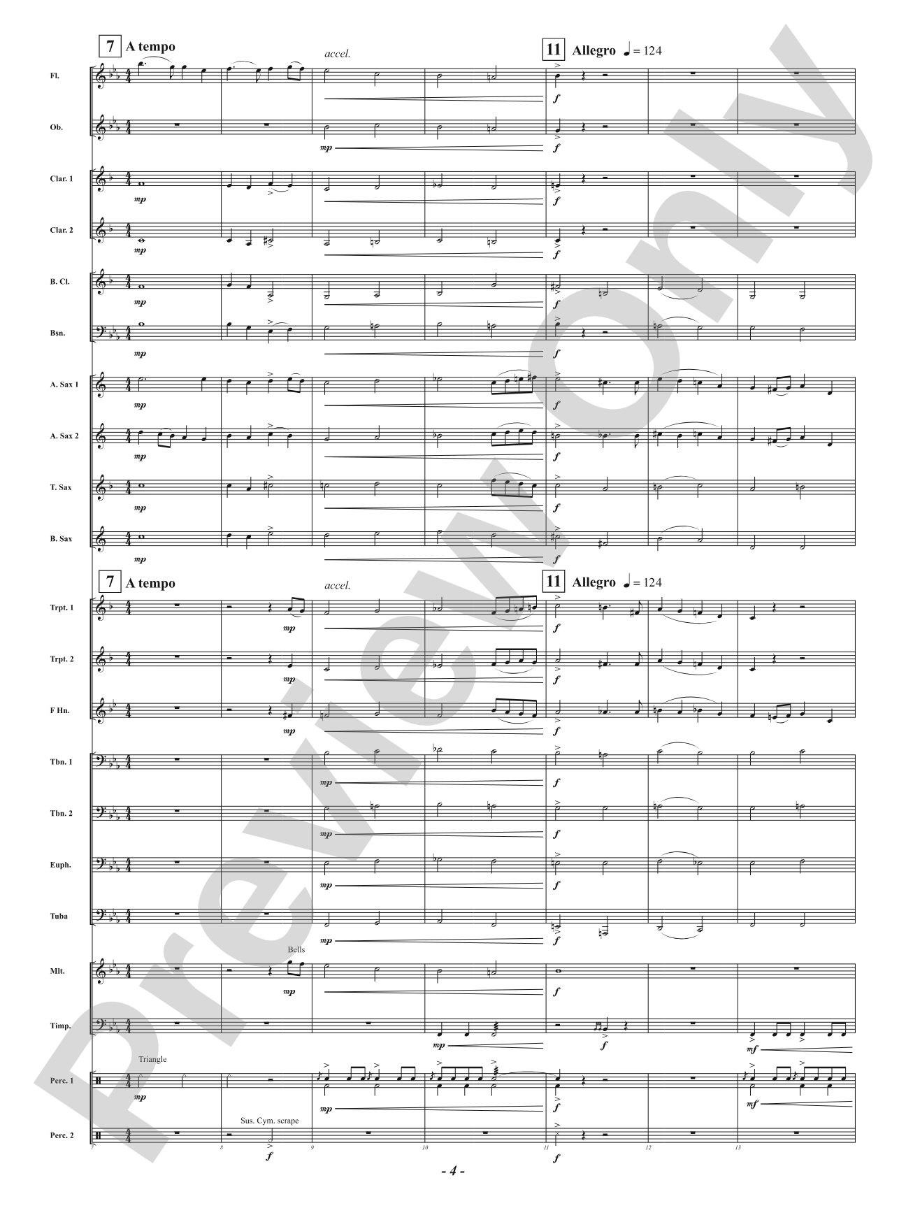 A Year in Three Minutes: Concert Band Conductor Score & Parts
