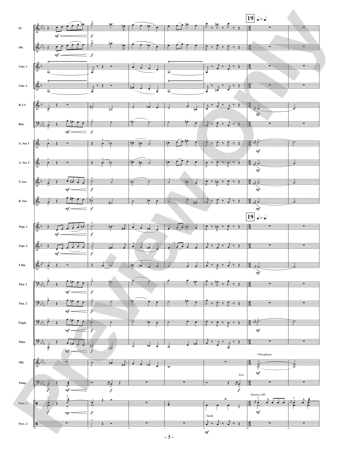 A Year in Three Minutes: Concert Band Conductor Score & Parts