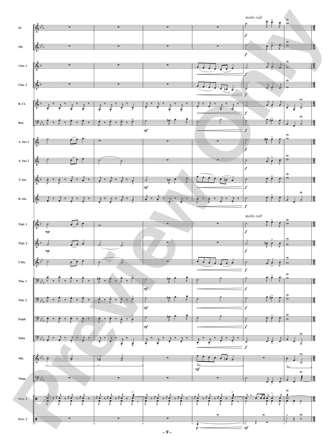 A Year in Three Minutes: Concert Band Conductor Score & Parts