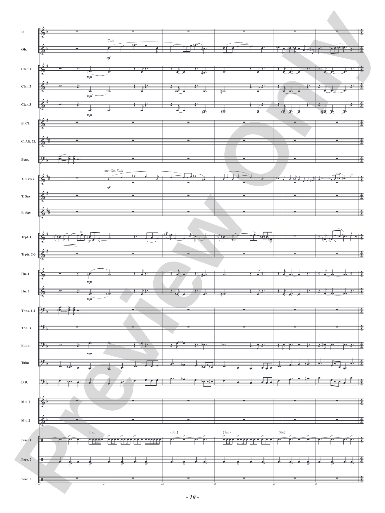 Five Mississippi Rush: Concert Band Conductor Score & Parts
