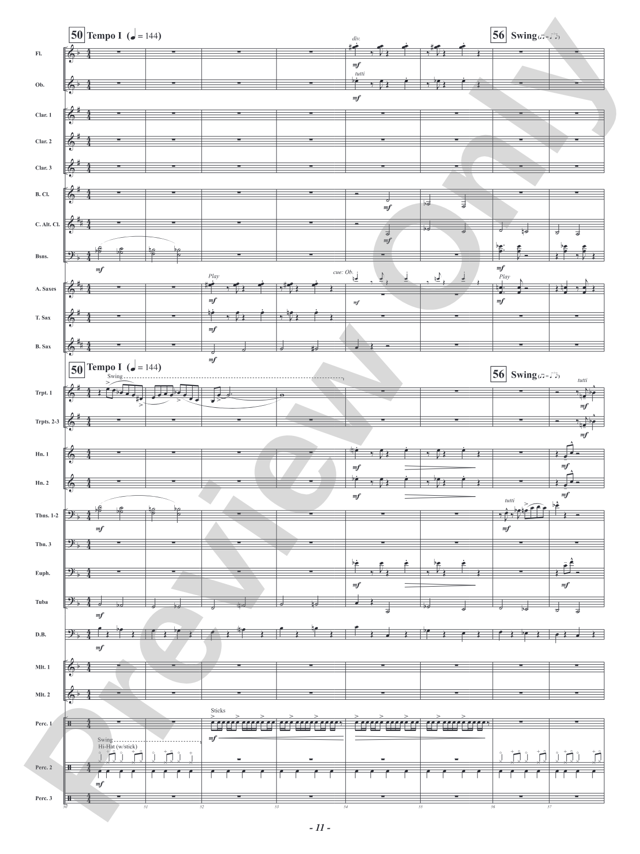 Five Mississippi Rush: Concert Band Conductor Score & Parts