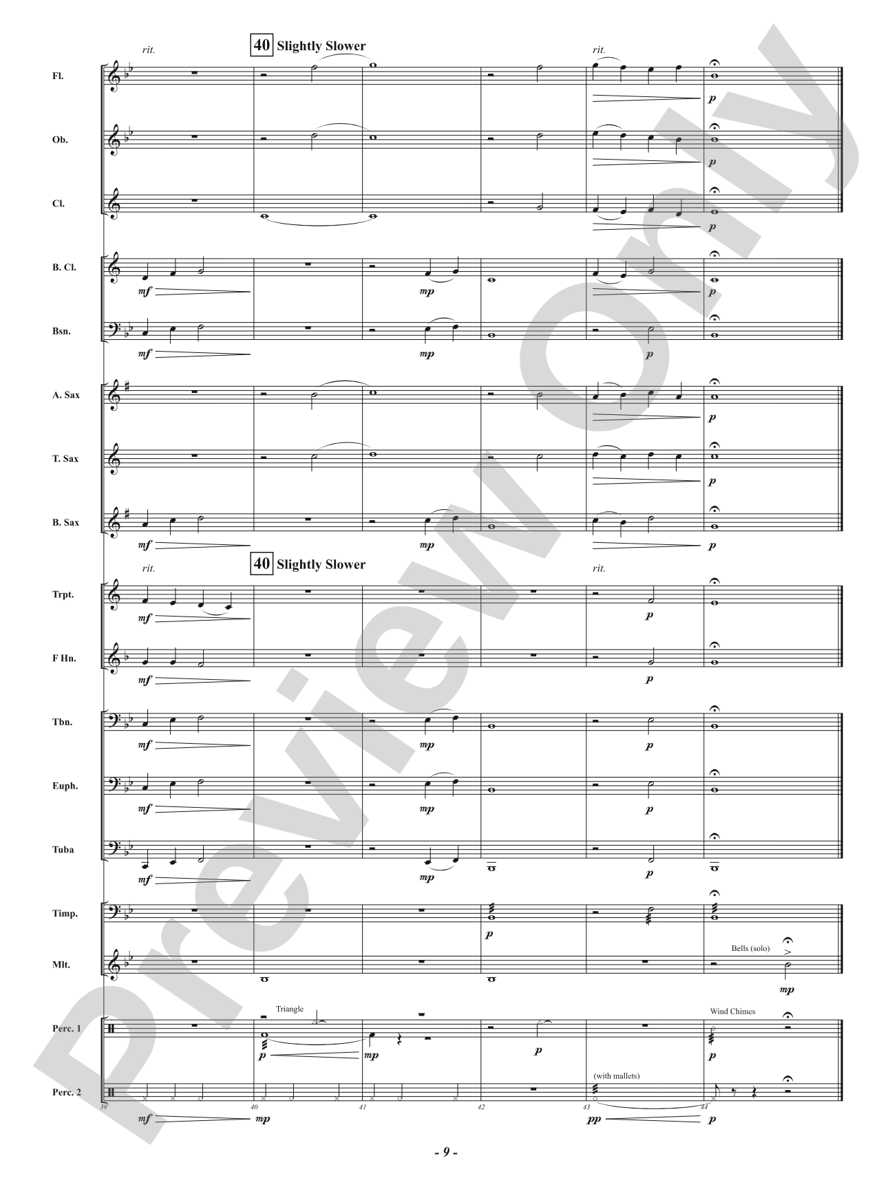 Friendship Hymn: Concert Band Conductor Score & Parts