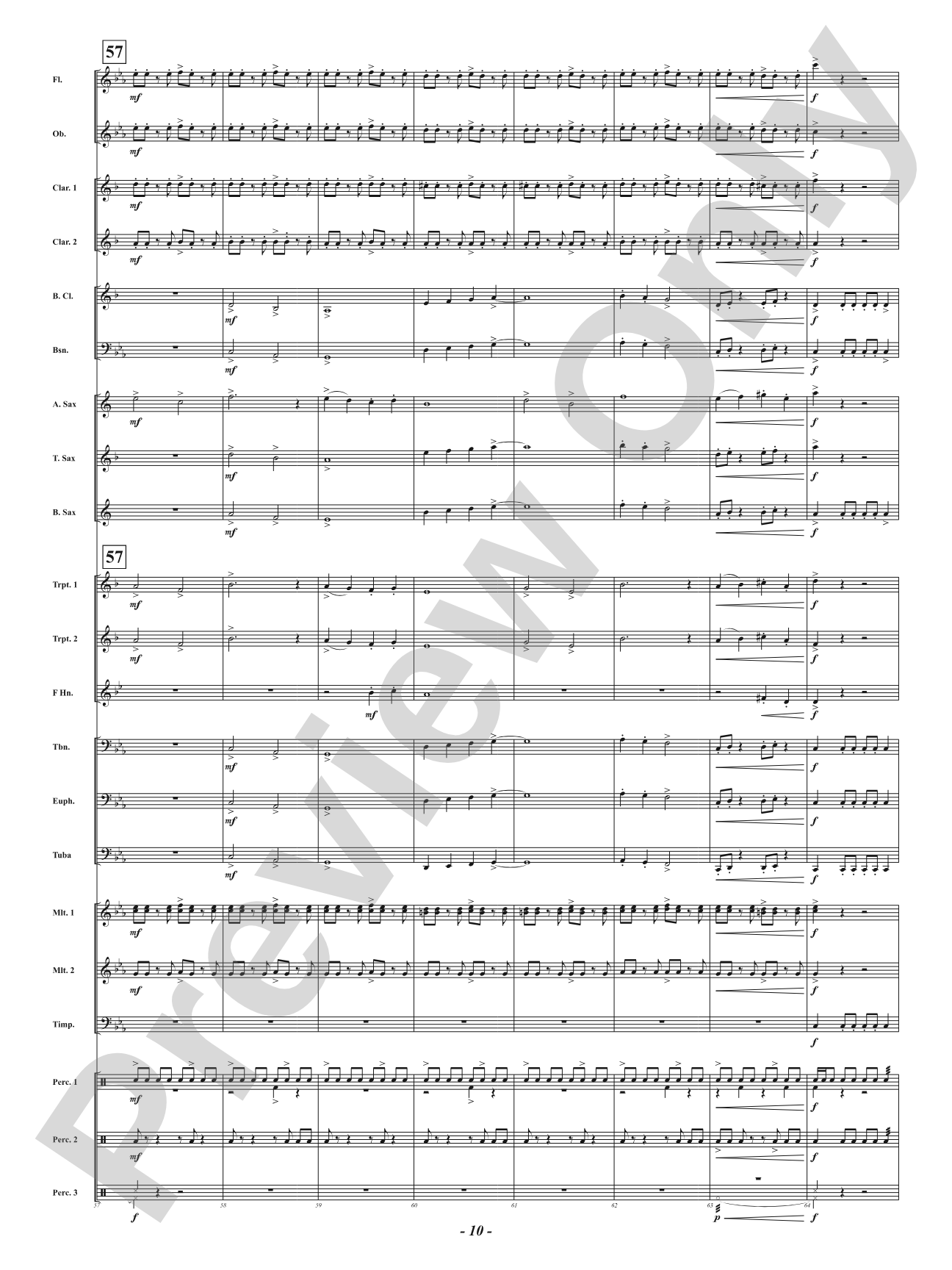 Lair Of The Gorgon: Concert Band Conductor Score & Parts