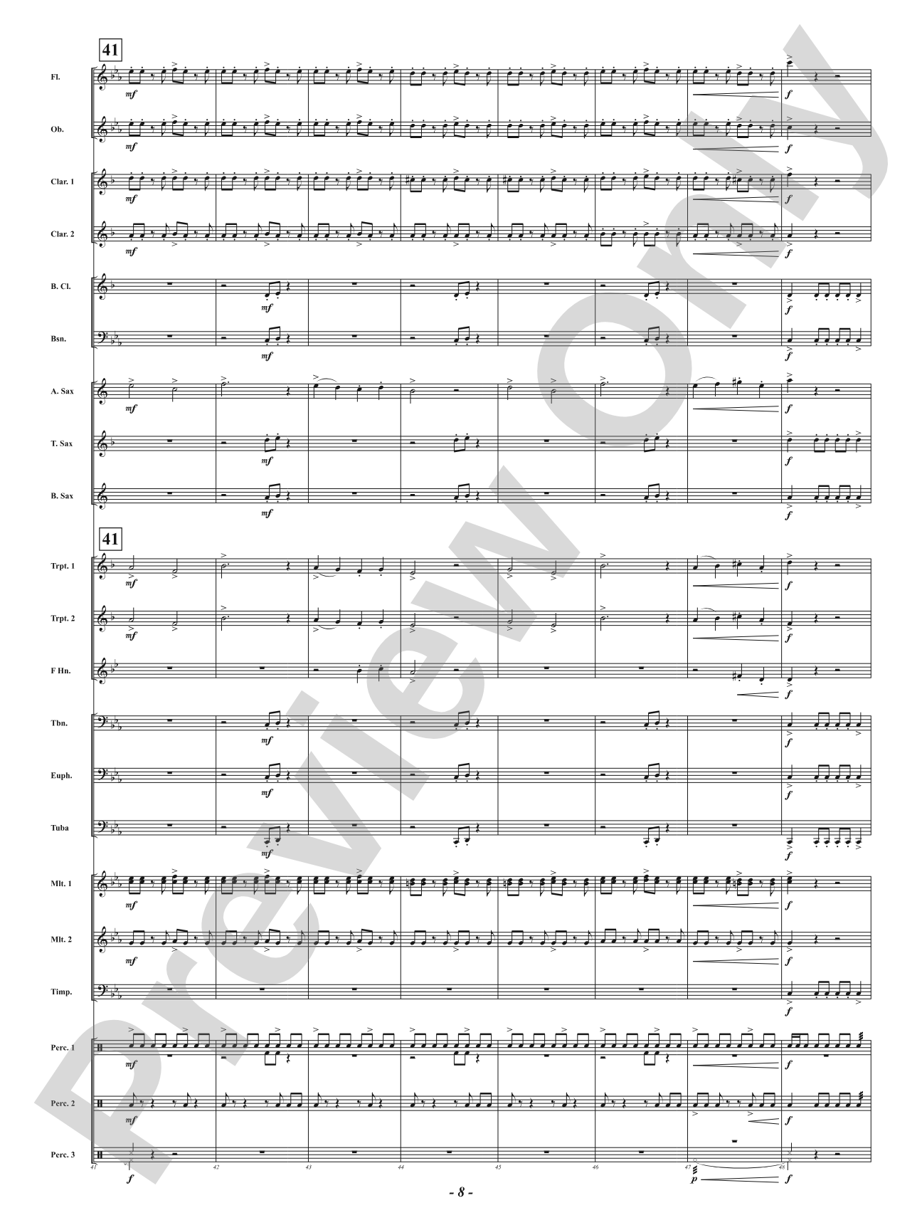 Lair Of The Gorgon: Concert Band Conductor Score & Parts