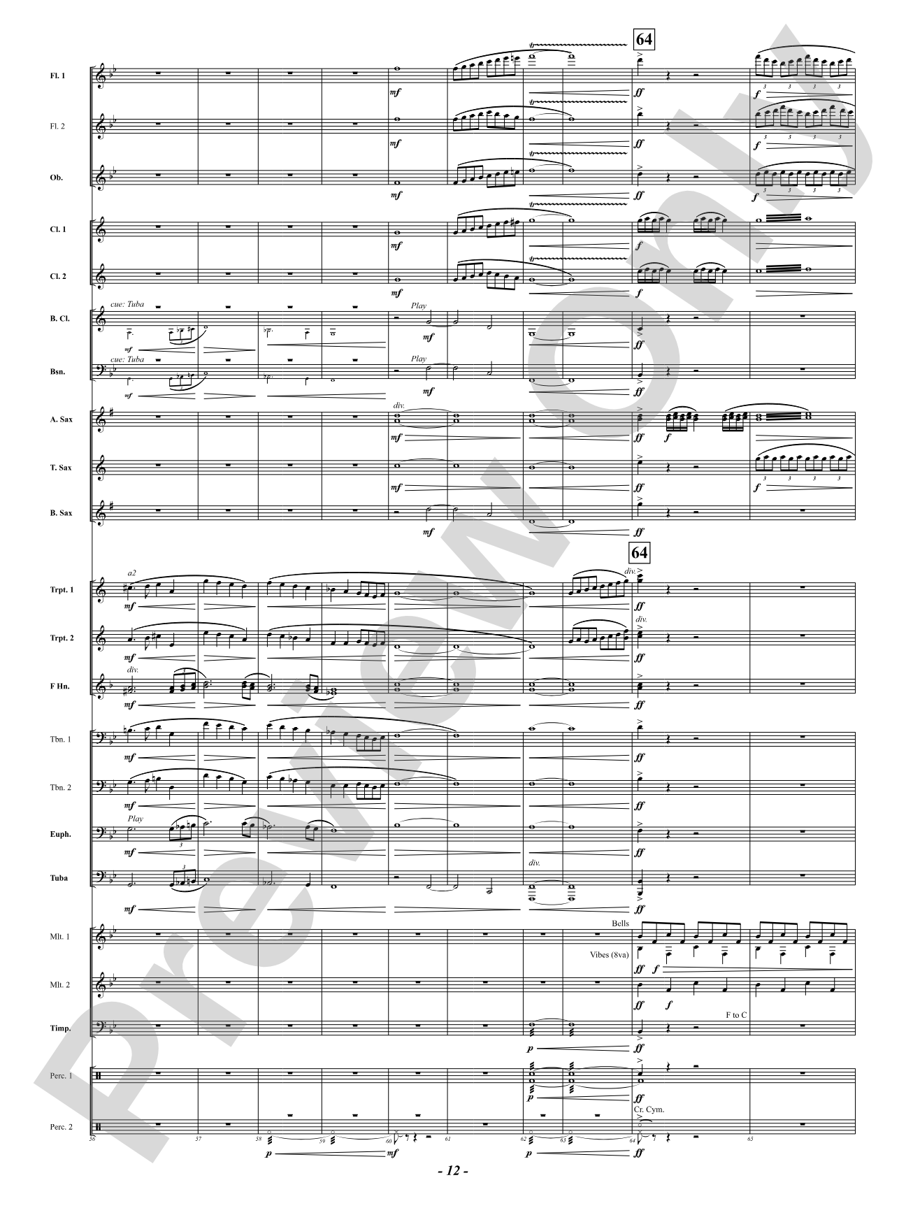Portals: Concert Band Conductor Score & Parts