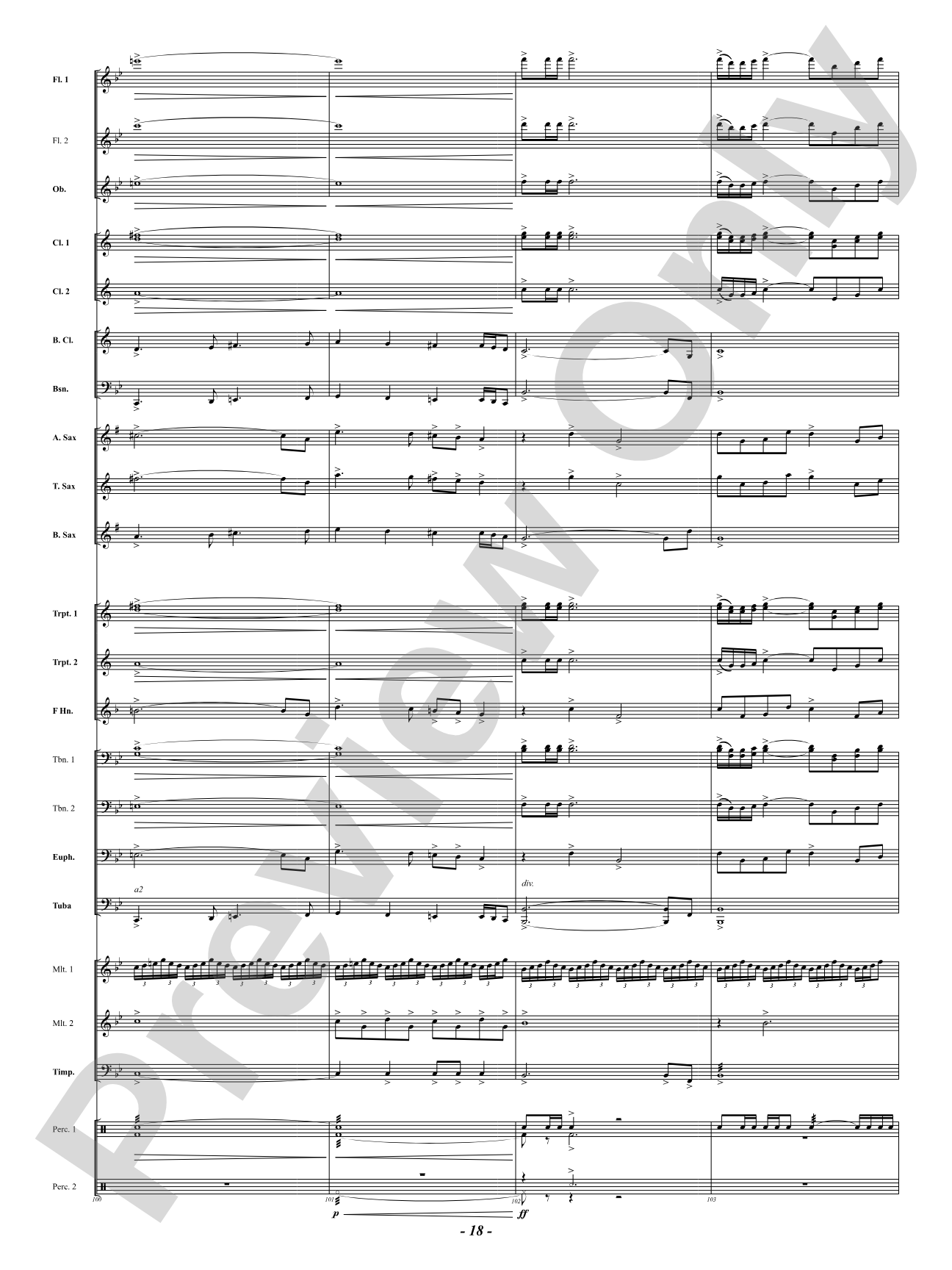 Portals: Concert Band Conductor Score & Parts