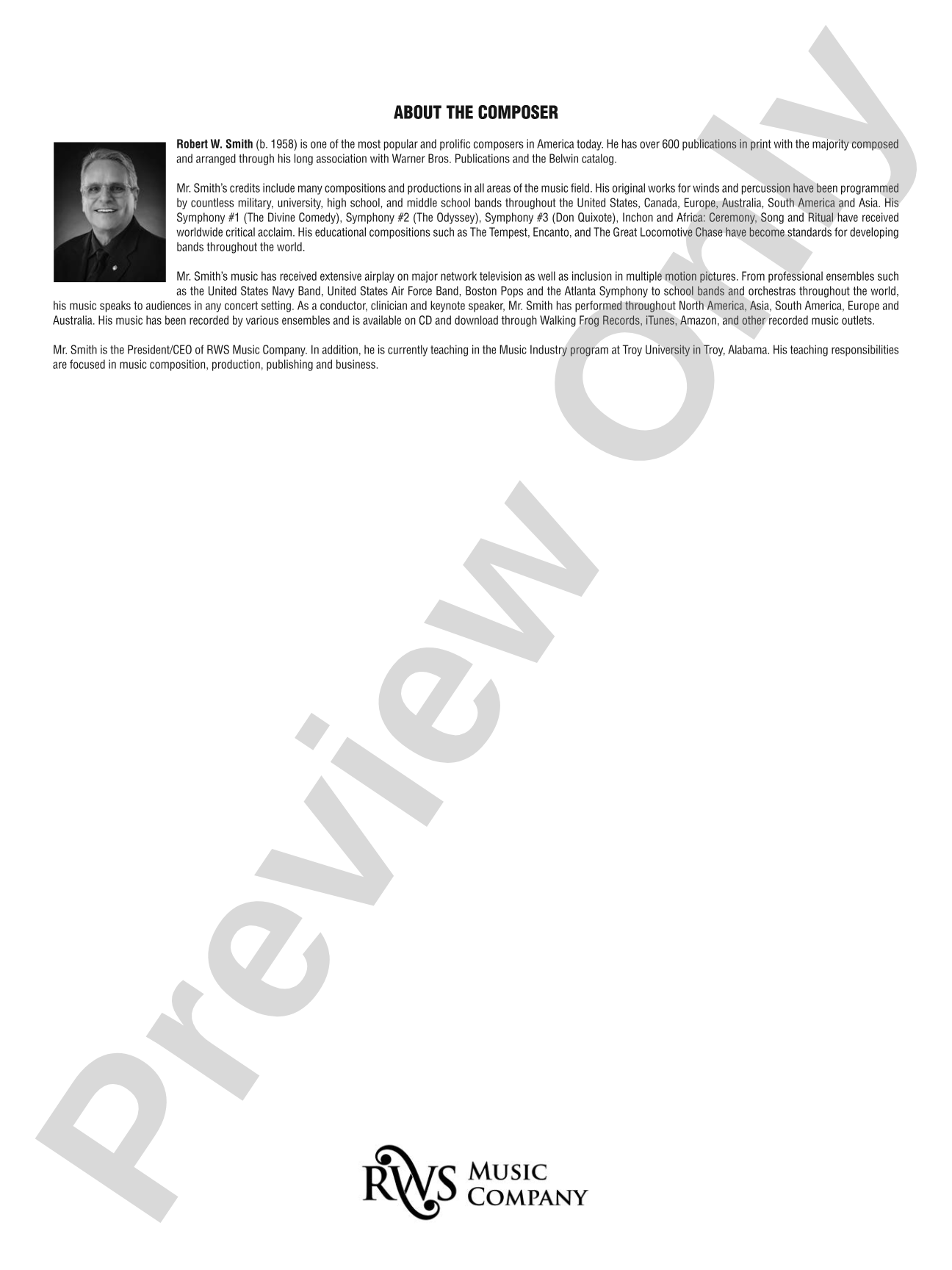 Portals: Concert Band Conductor Score & Parts