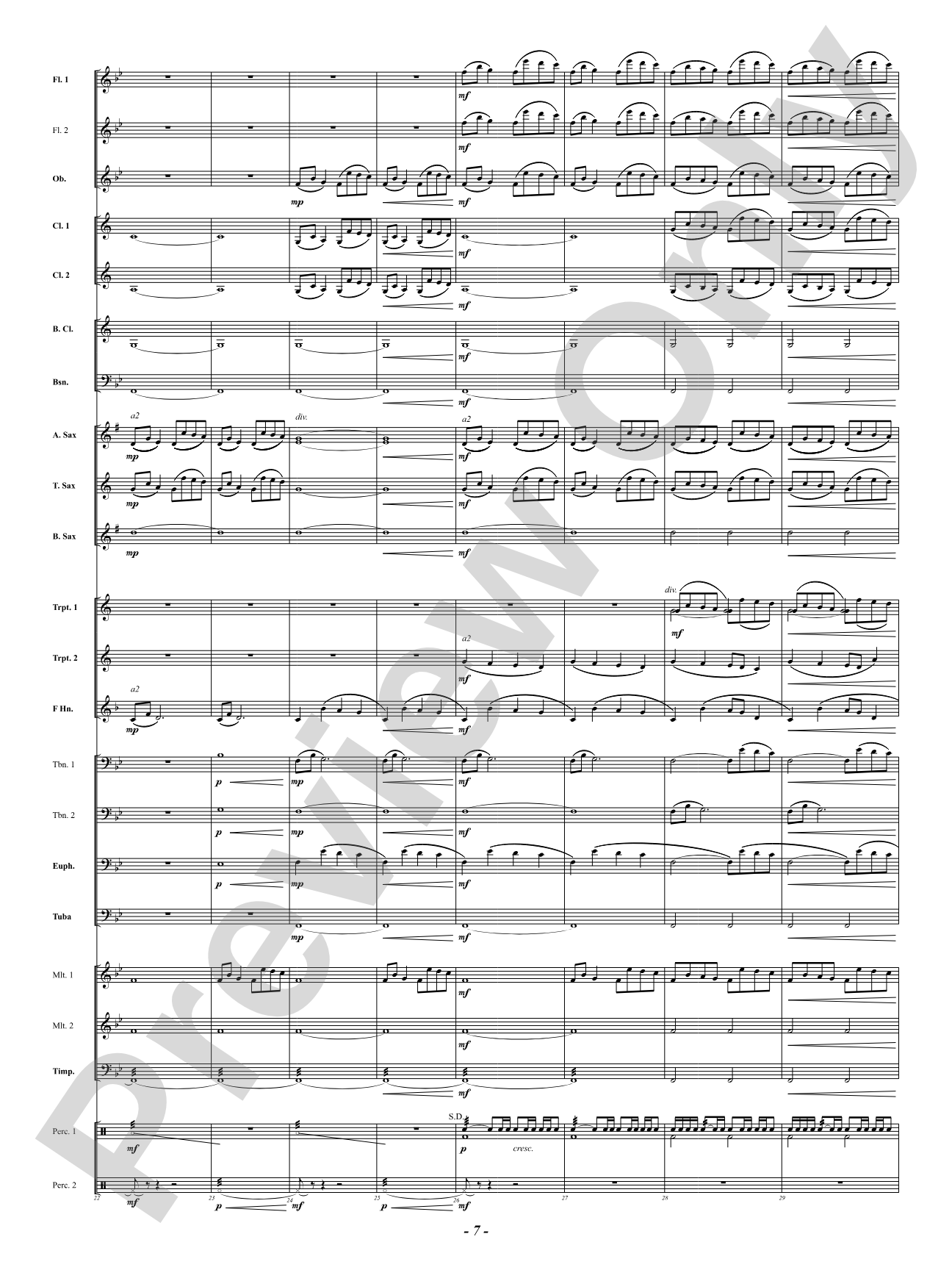 Portals: Concert Band Conductor Score & Parts