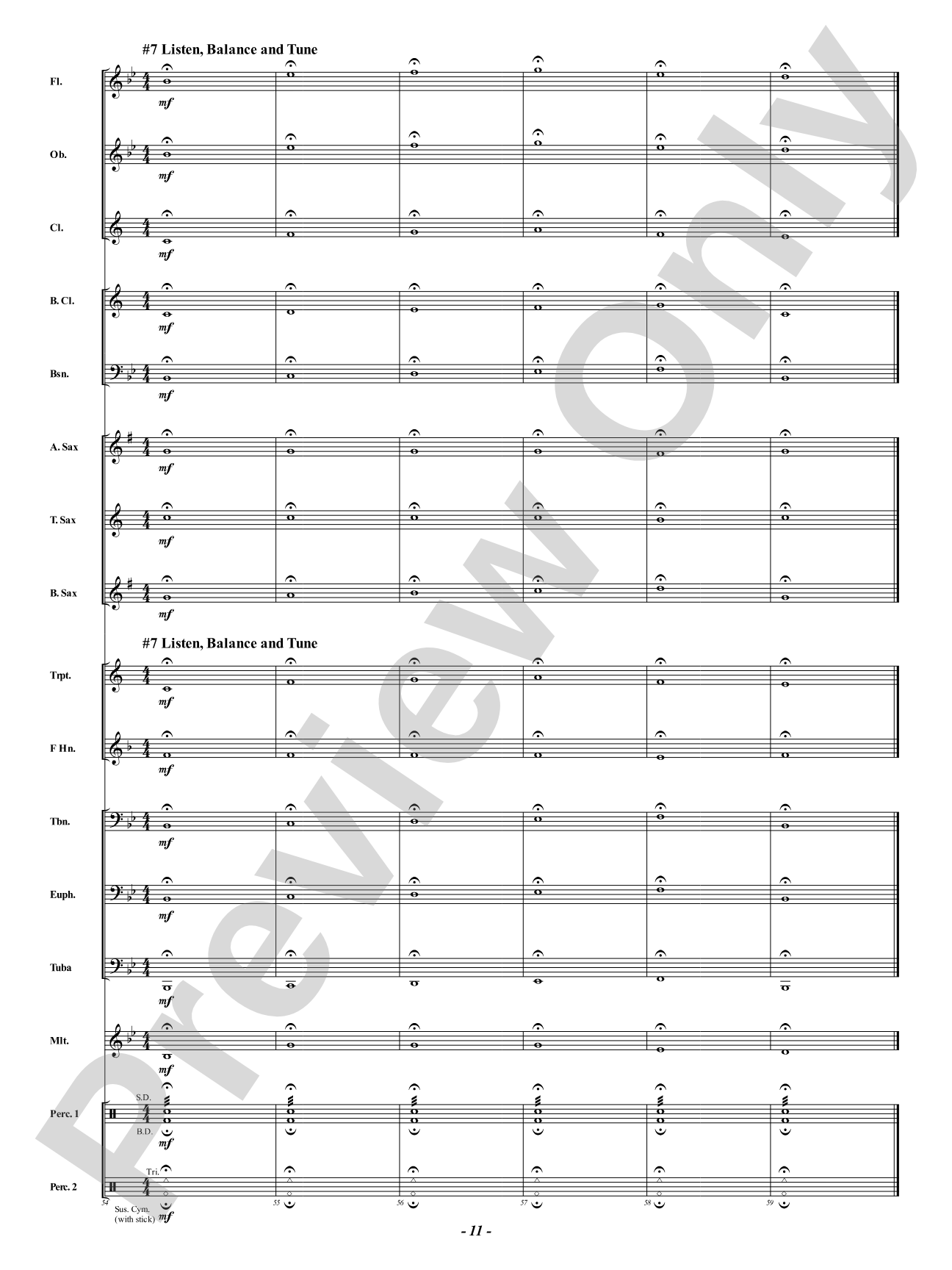 Keys to Success: Ear Hustles - Warm-Ups for Beginning Band: Concert Band Conductor Score & Parts
