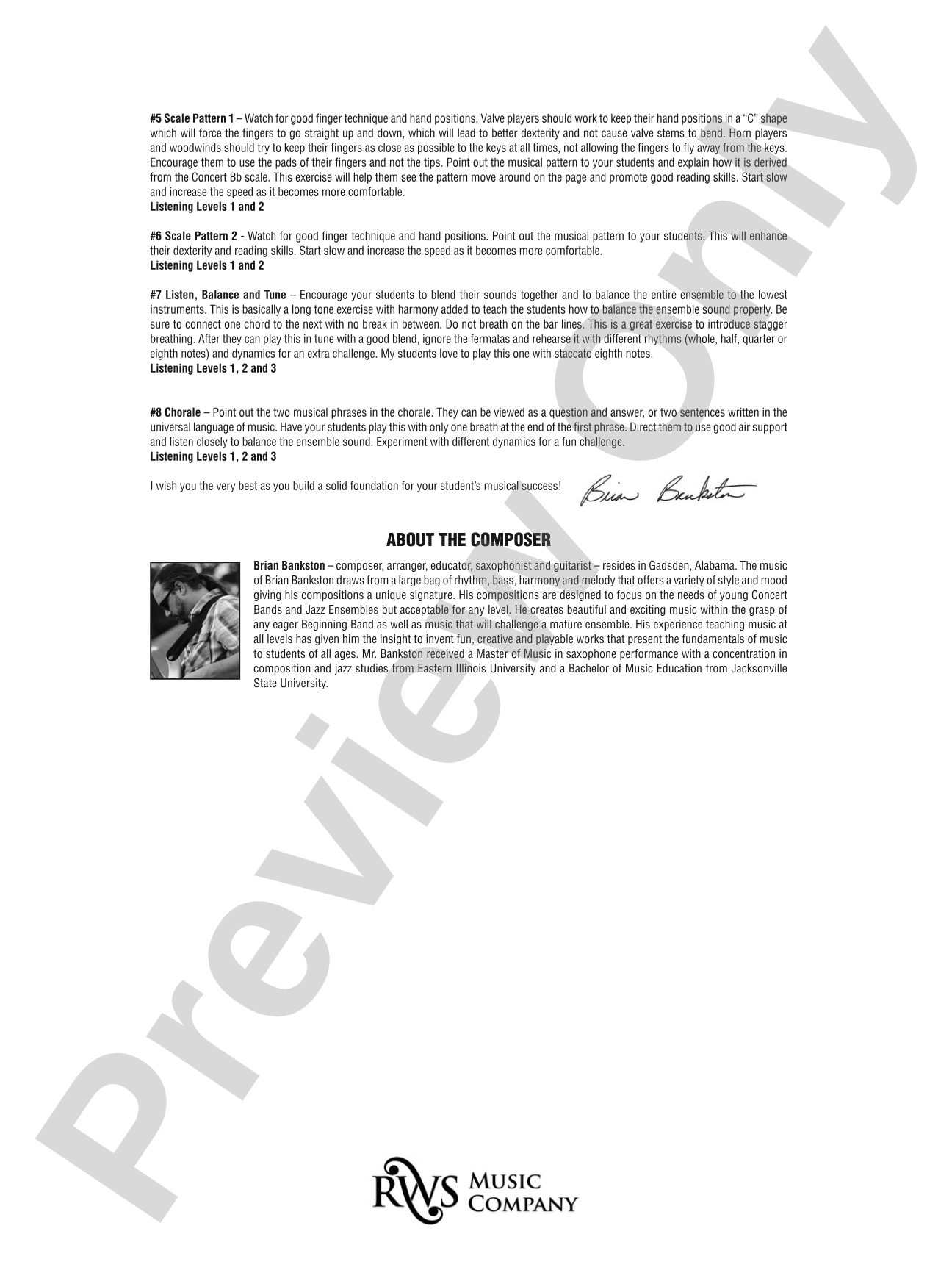 Keys to Success: Ear Hustles - Warm-Ups for Beginning Band: Concert Band Conductor Score & Parts