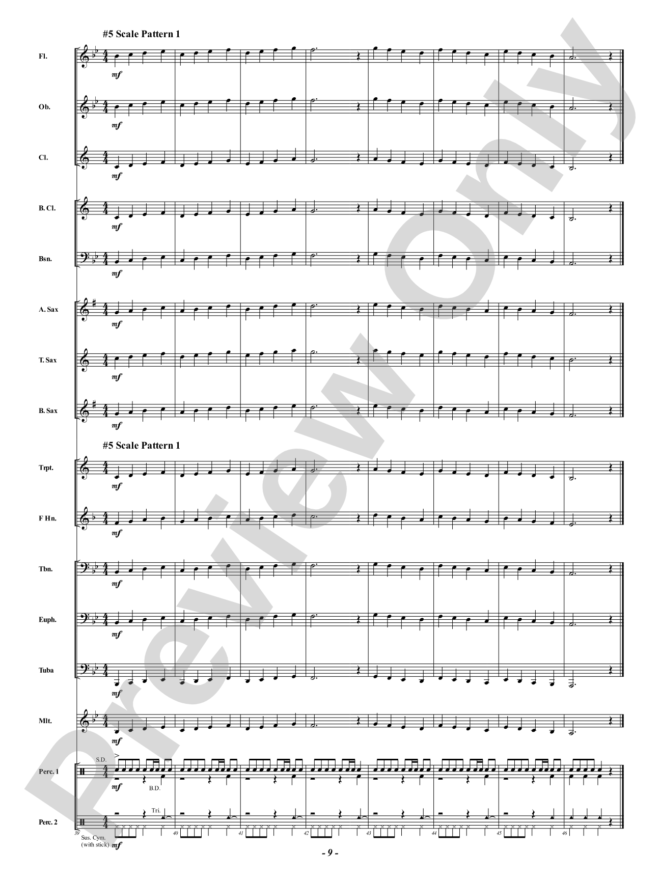 Keys to Success: Ear Hustles - Warm-Ups for Beginning Band: Concert Band Conductor Score & Parts