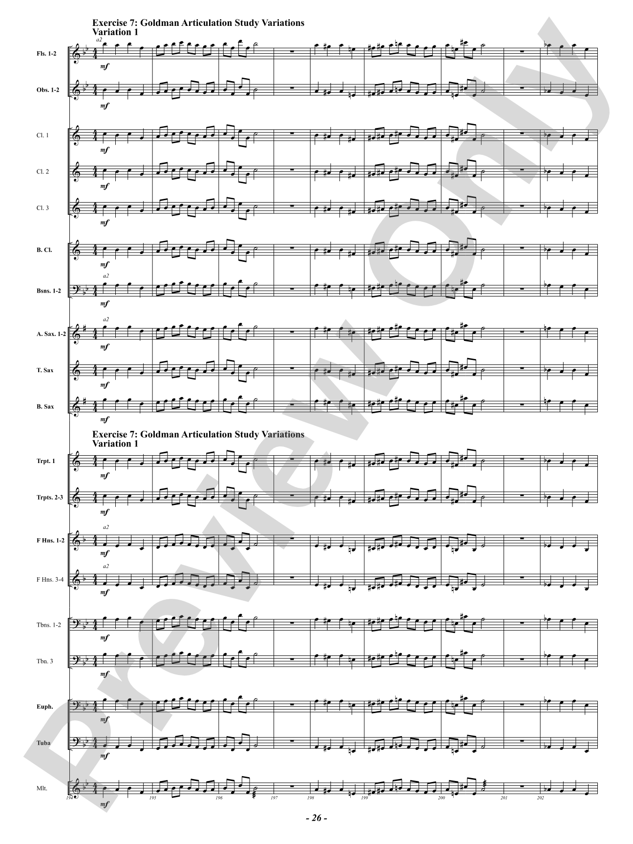 Keys to Success: Sonority and Technique - Warm-Ups for Symphonic Band: Concert Band Conductor Score & Parts