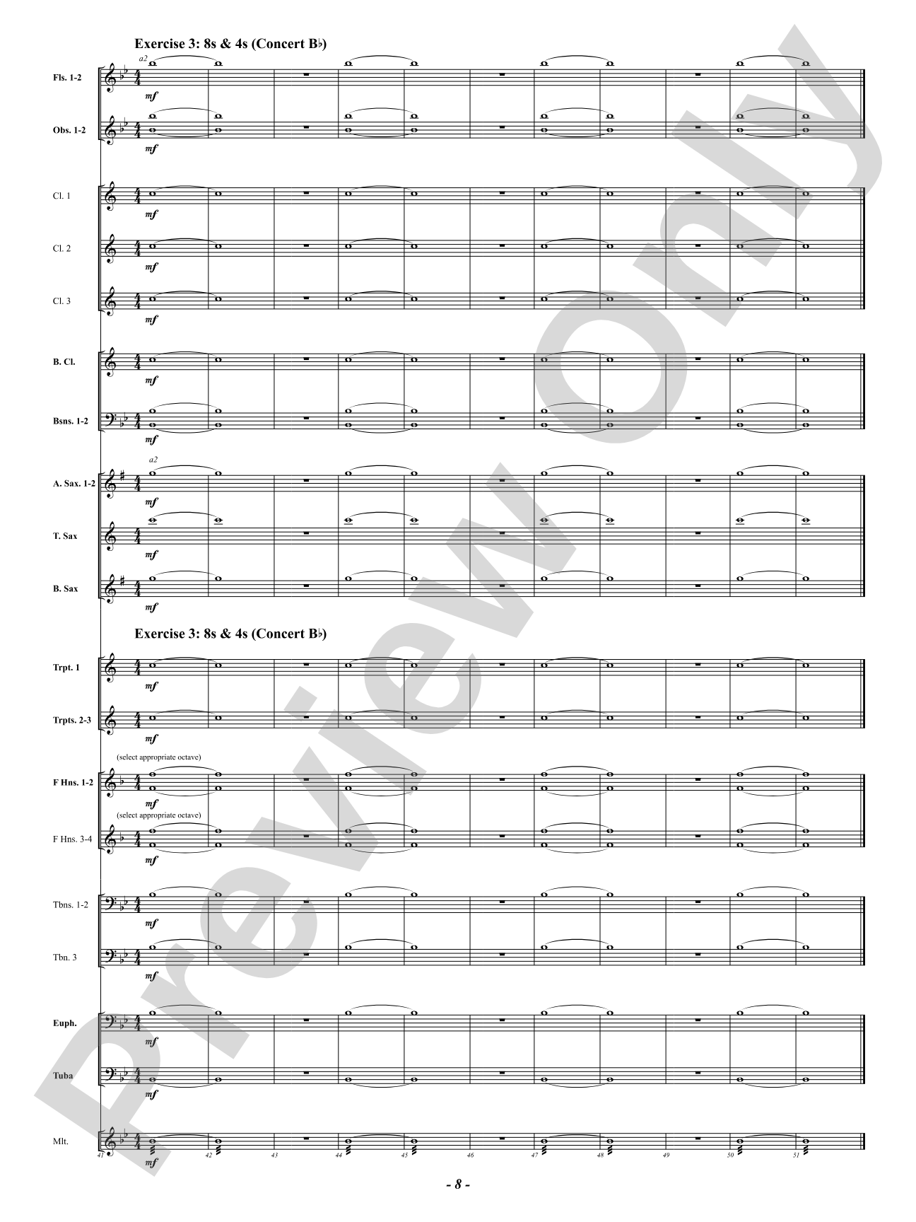 Keys to Success: Sonority and Technique - Warm-Ups for Symphonic Band: Concert Band Conductor Score & Parts