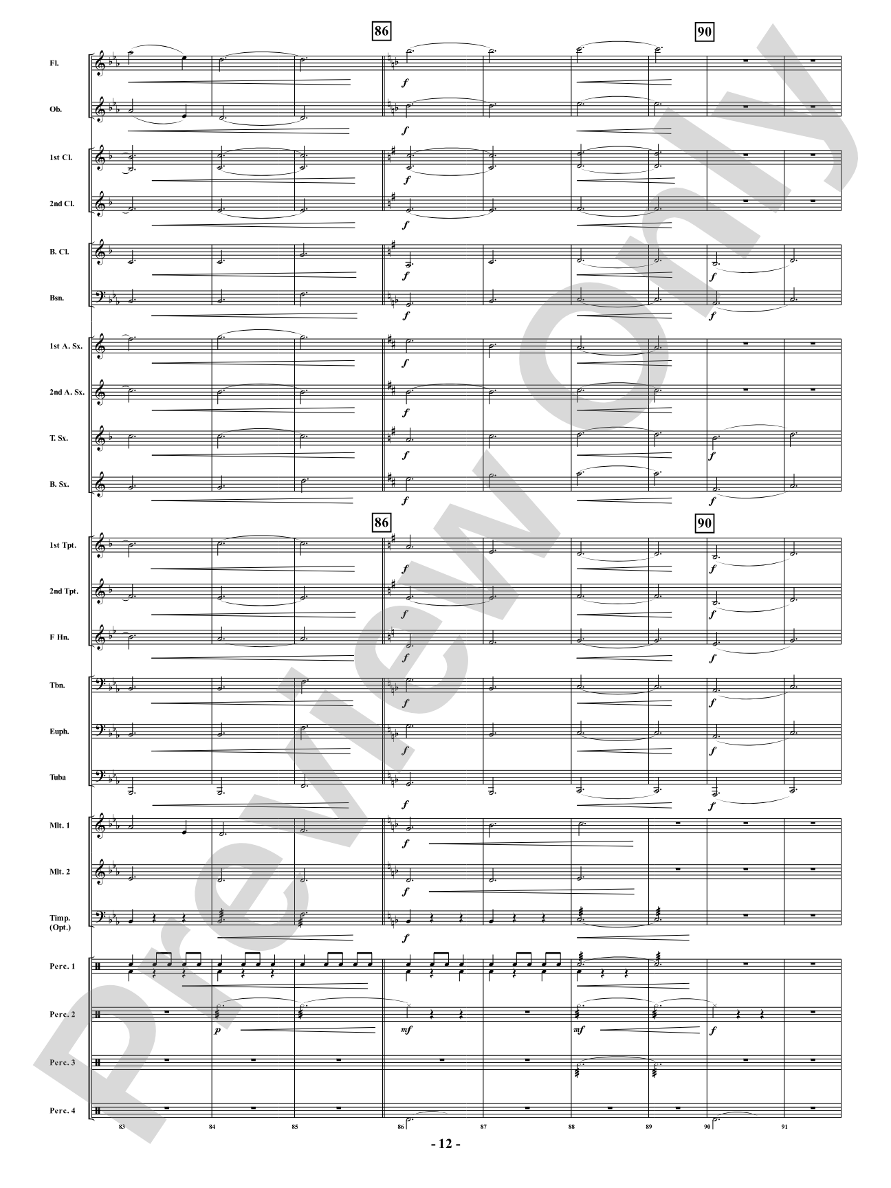 Mama Sea Turtle - From <i>Water Tales: A Suite for Band</i>: Concert Band Conductor Score & Parts