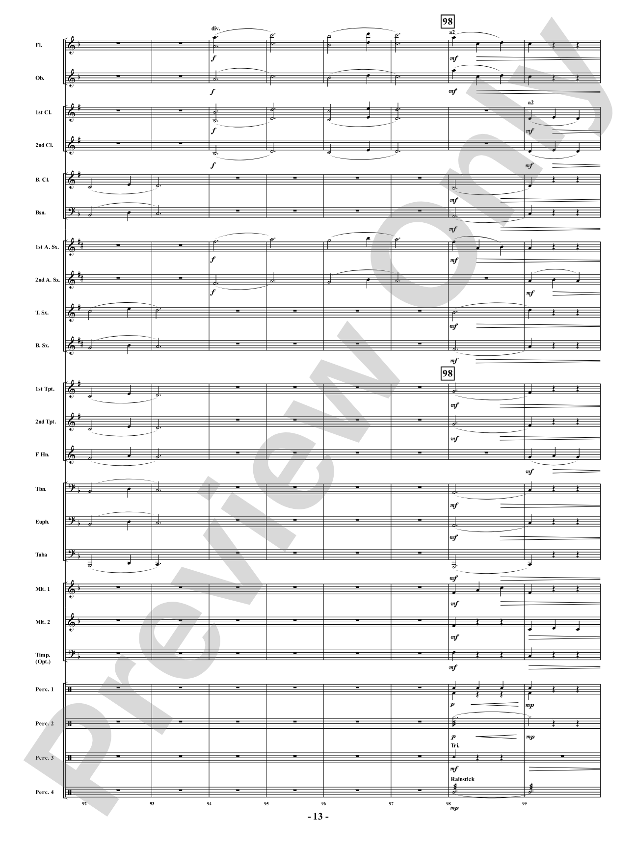 Mama Sea Turtle - From <i>Water Tales: A Suite for Band</i>: Concert Band Conductor Score & Parts