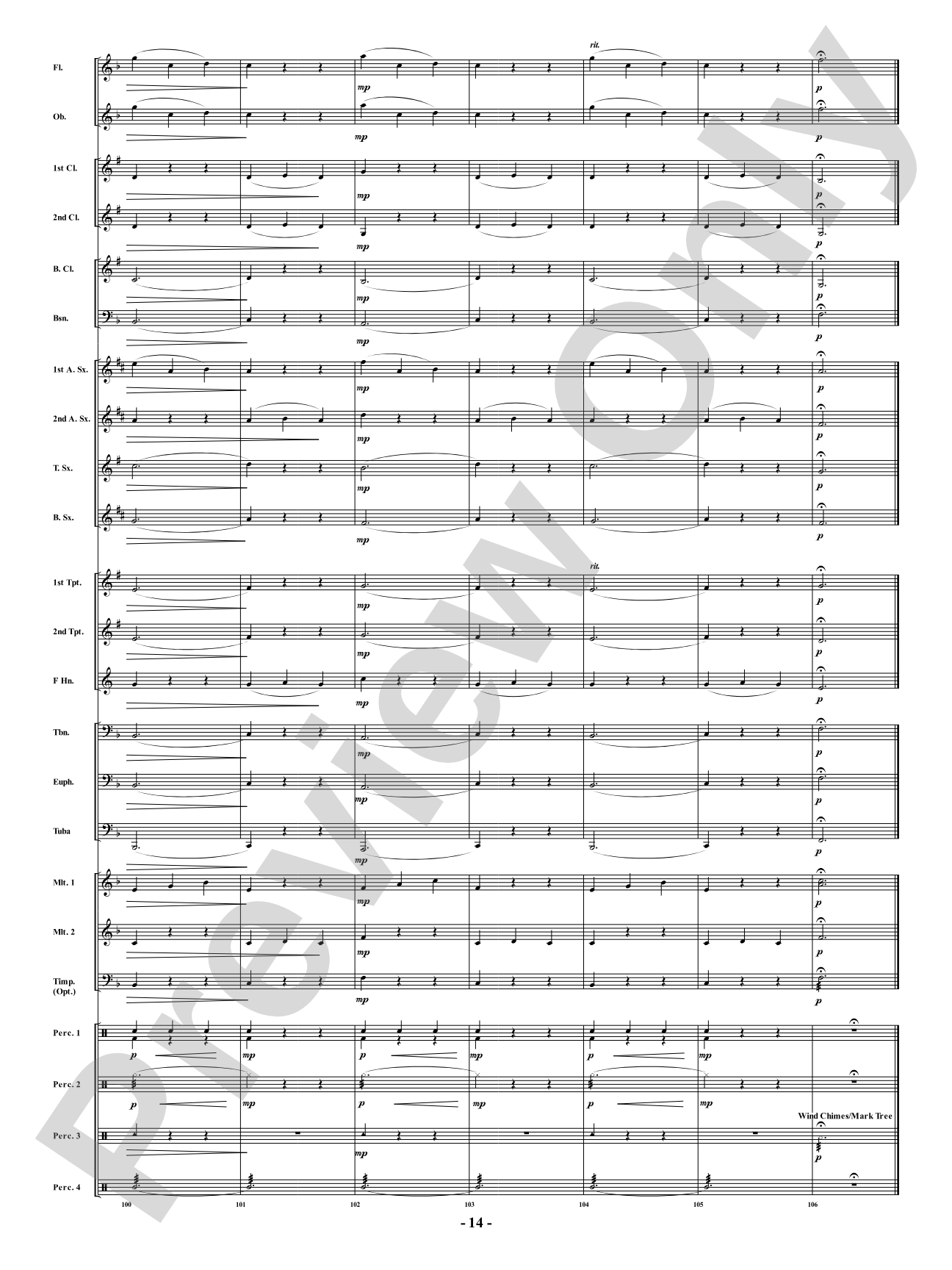 Mama Sea Turtle - From <i>Water Tales: A Suite for Band</i>: Concert Band Conductor Score & Parts