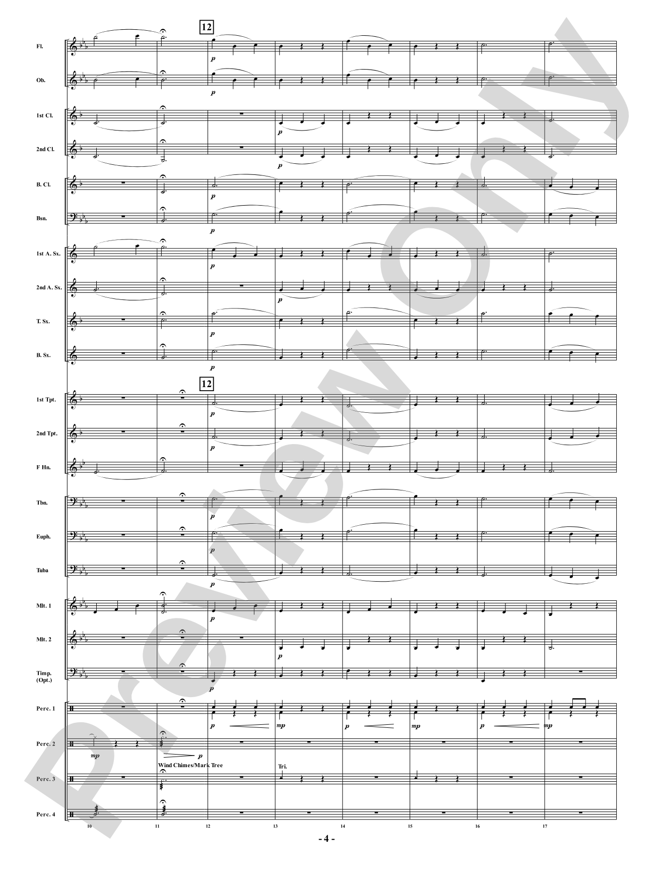 Mama Sea Turtle - From <i>Water Tales: A Suite for Band</i>: Concert Band Conductor Score & Parts