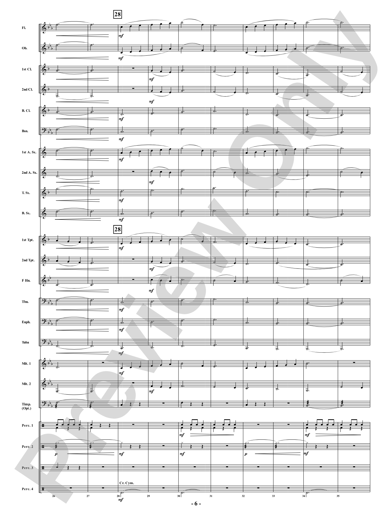 Mama Sea Turtle - From <i>Water Tales: A Suite for Band</i>: Concert Band Conductor Score & Parts