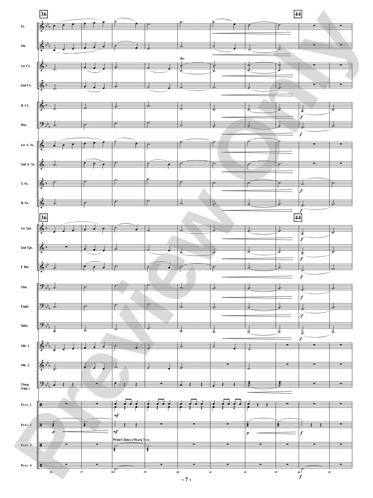 Mama Sea Turtle - From <i>Water Tales: A Suite for Band</i>: Concert Band Conductor Score & Parts
