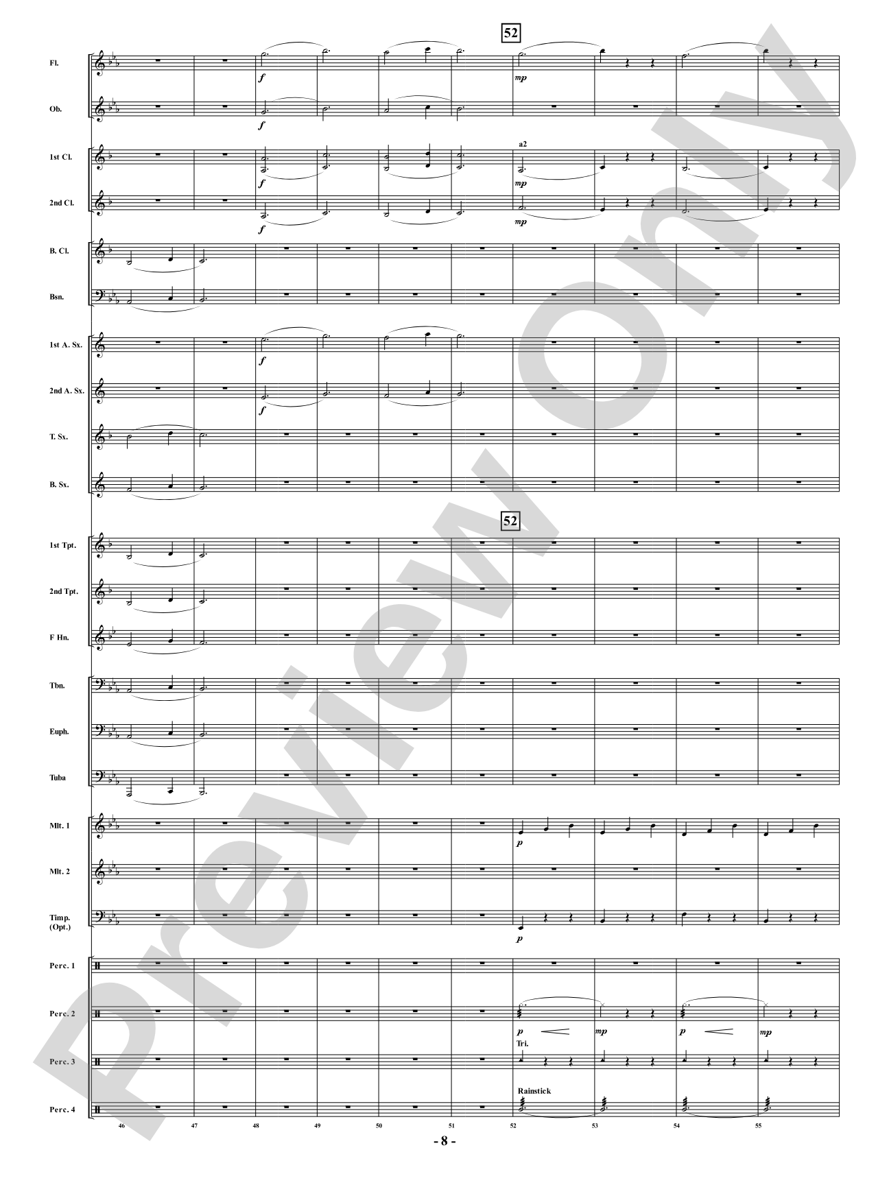 Mama Sea Turtle - From <i>Water Tales: A Suite for Band</i>: Concert Band Conductor Score & Parts