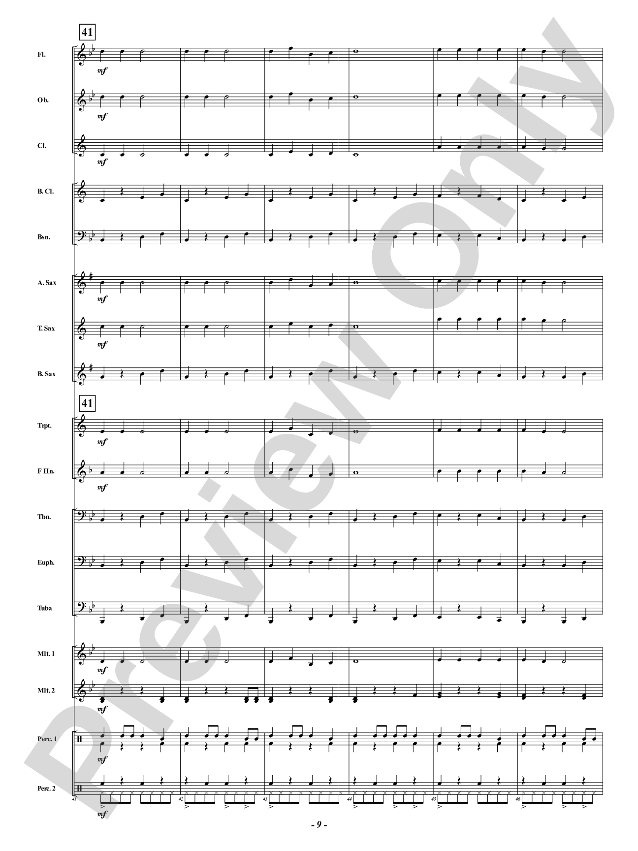 I Saw Santa Dance the Samba on His Sleigh: Concert Band Conductor Score & Parts