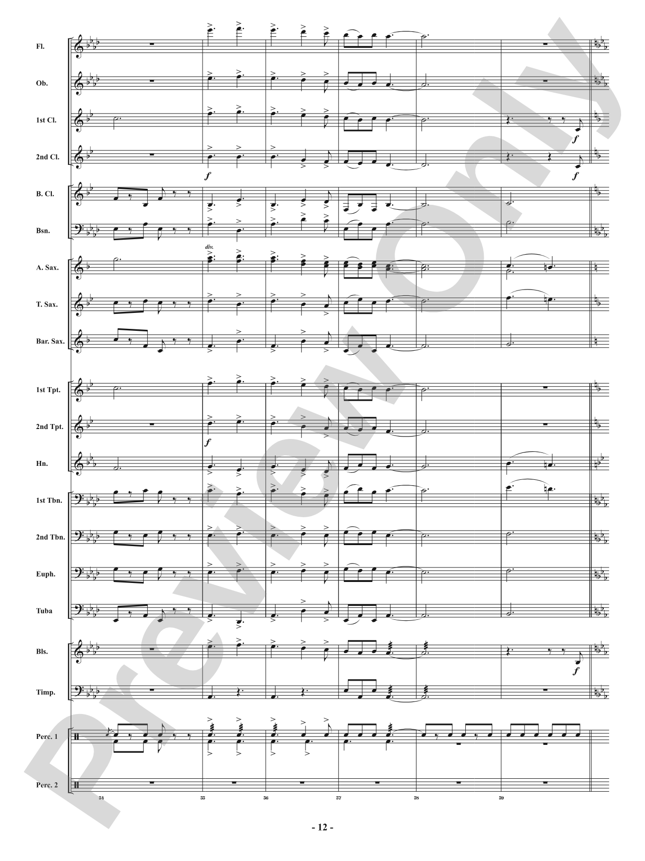 Festival of Carols in 6/8 Time: Concert Band Conductor Score & Parts
