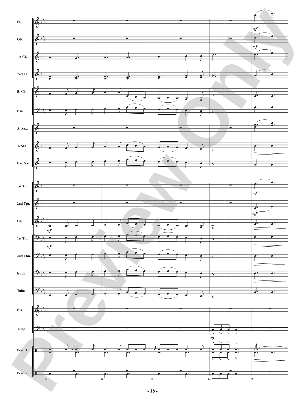 Festival of Carols in 6/8 Time: Concert Band Conductor Score & Parts
