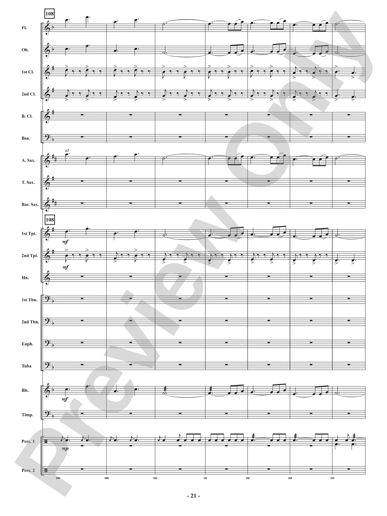 Festival of Carols in 6/8 Time: Concert Band Conductor Score & Parts
