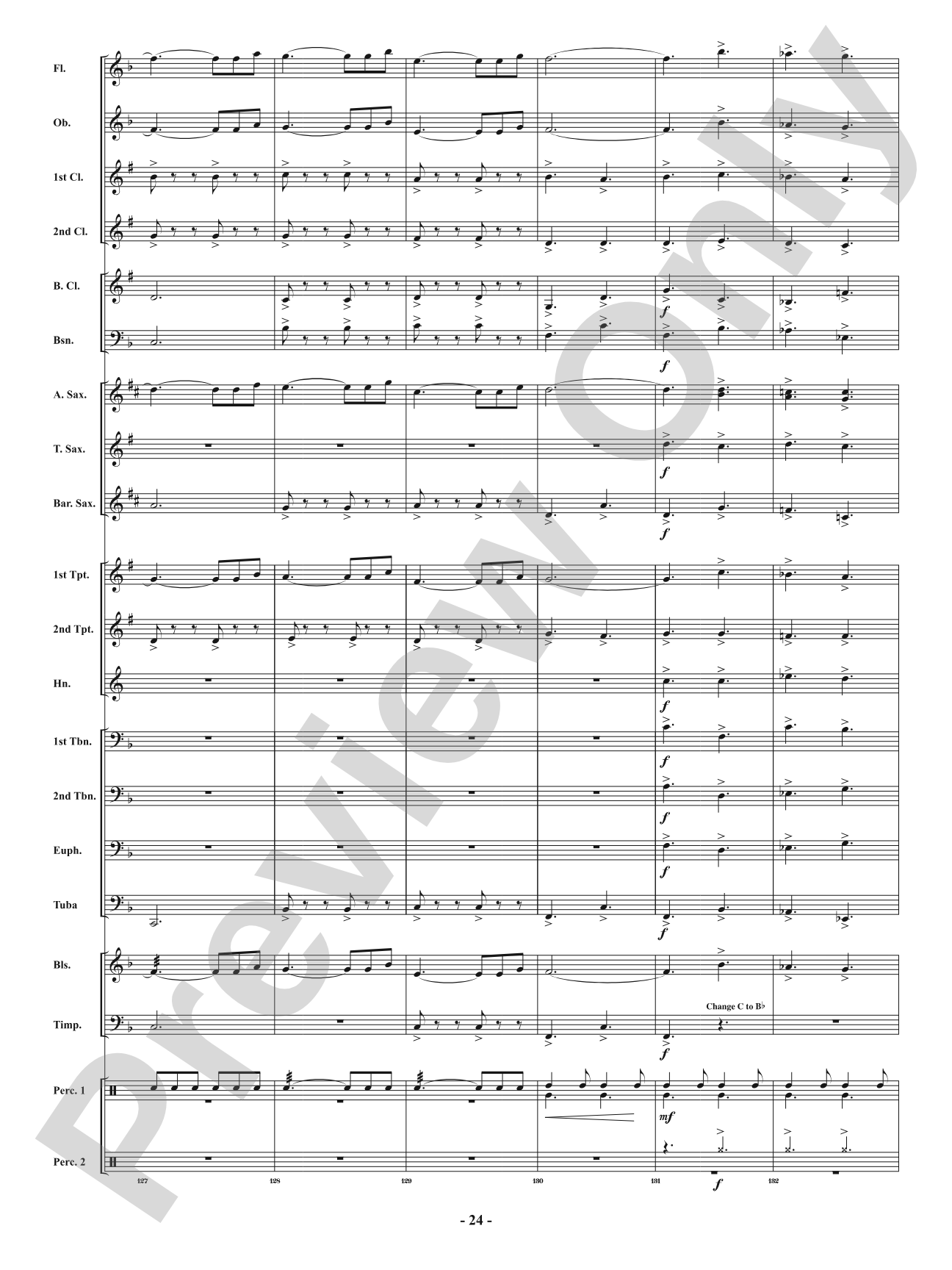 Festival of Carols in 6/8 Time: Concert Band Conductor Score & Parts
