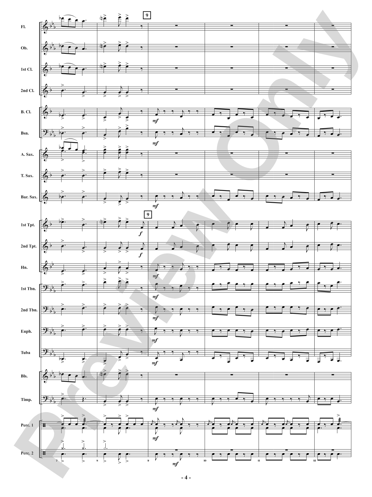 Festival of Carols in 6/8 Time: Concert Band Conductor Score & Parts