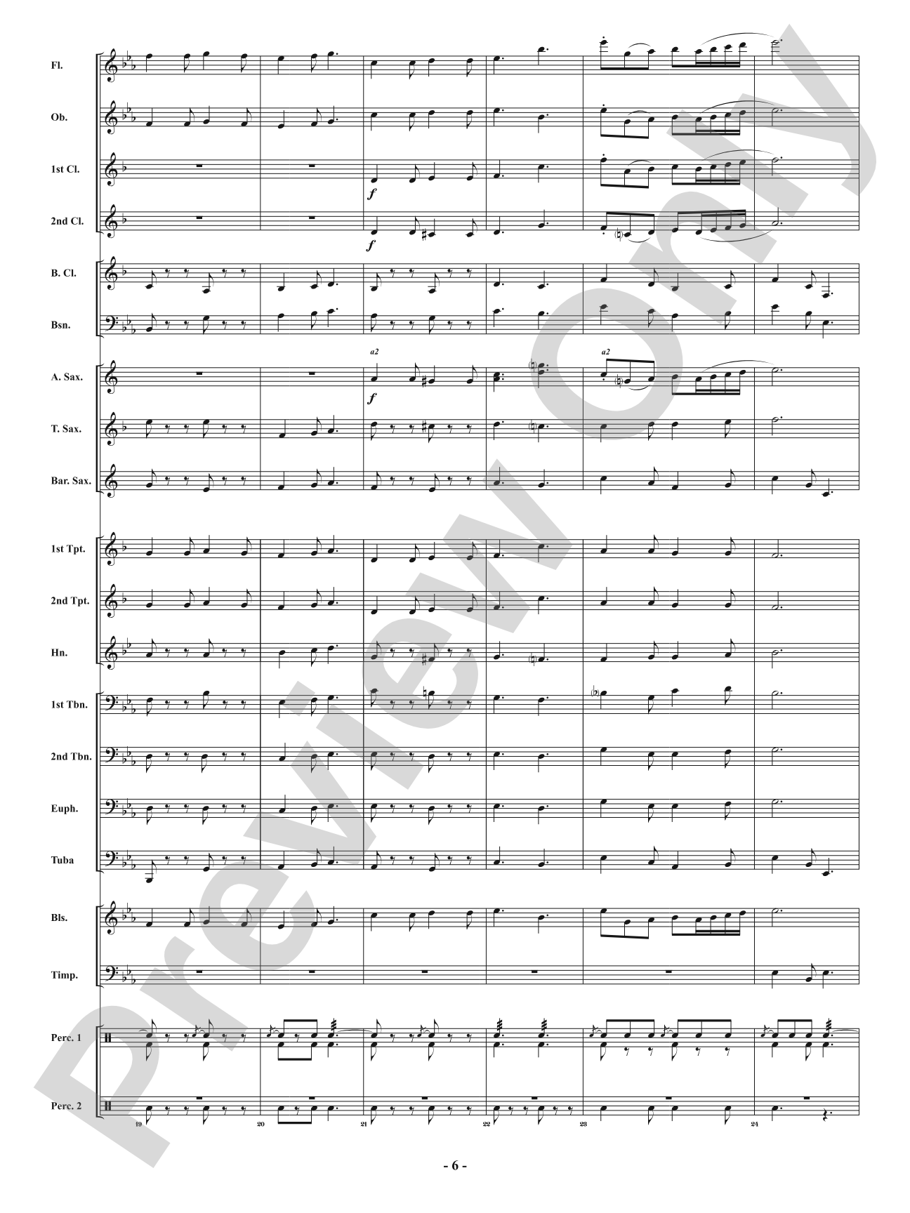 Festival of Carols in 6/8 Time: Concert Band Conductor Score & Parts