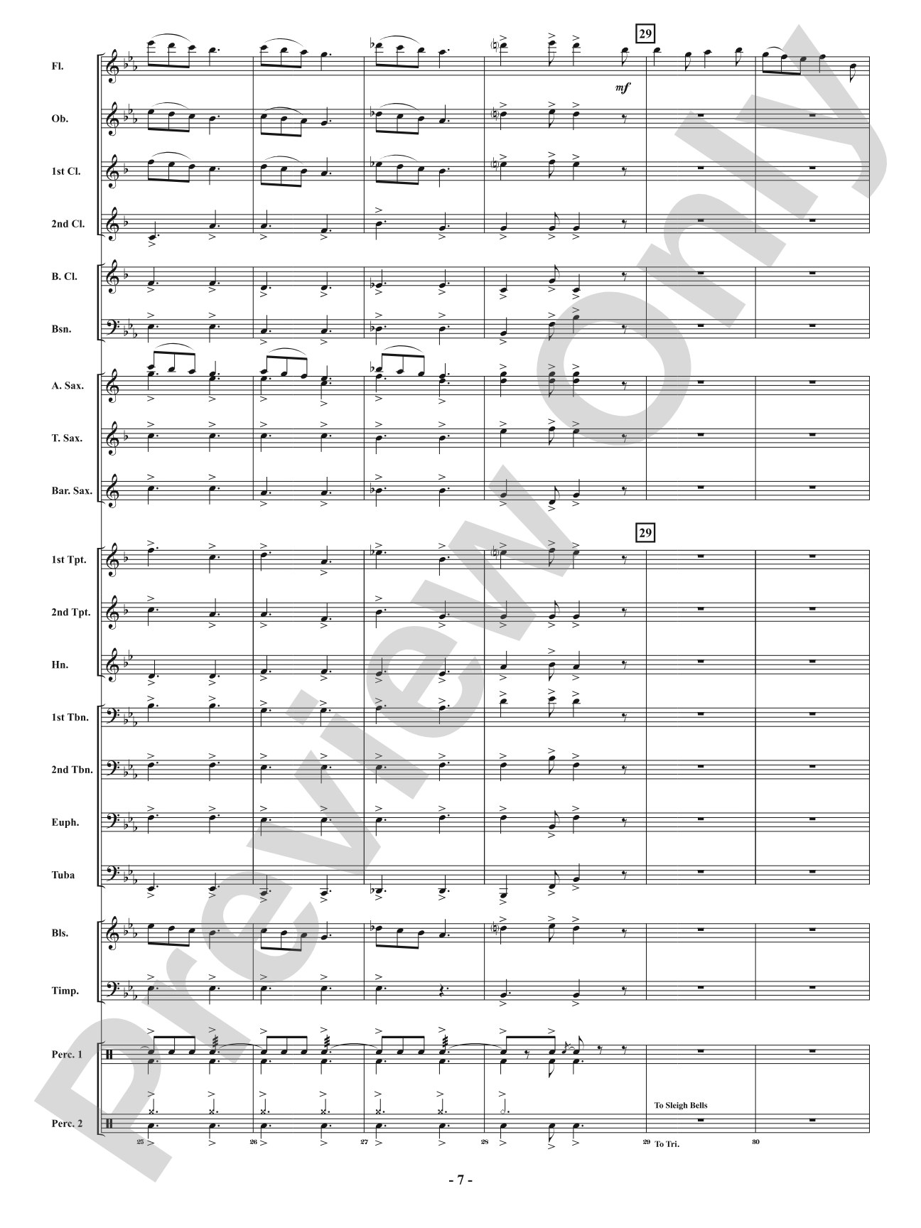 Festival of Carols in 6/8 Time: Concert Band Conductor Score & Parts