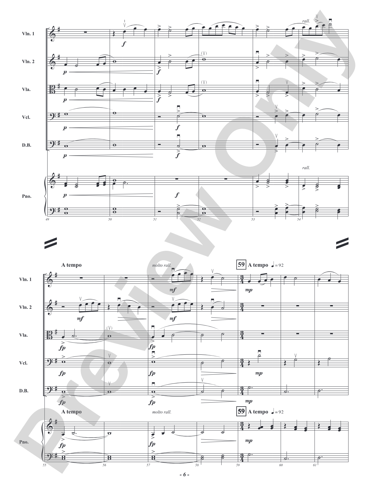 View from a Porch Swing: String Orchestra Conductor Score & Parts