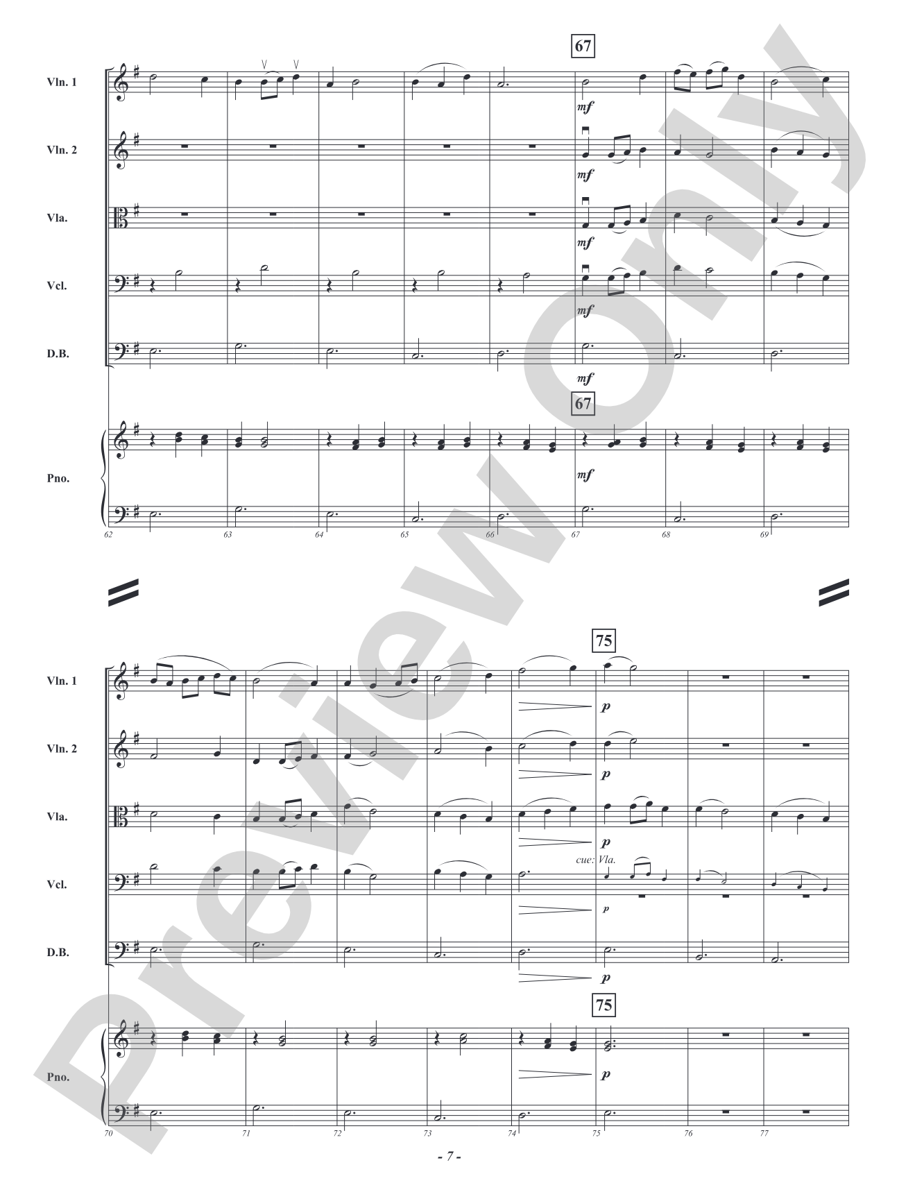 View from a Porch Swing: String Orchestra Conductor Score & Parts