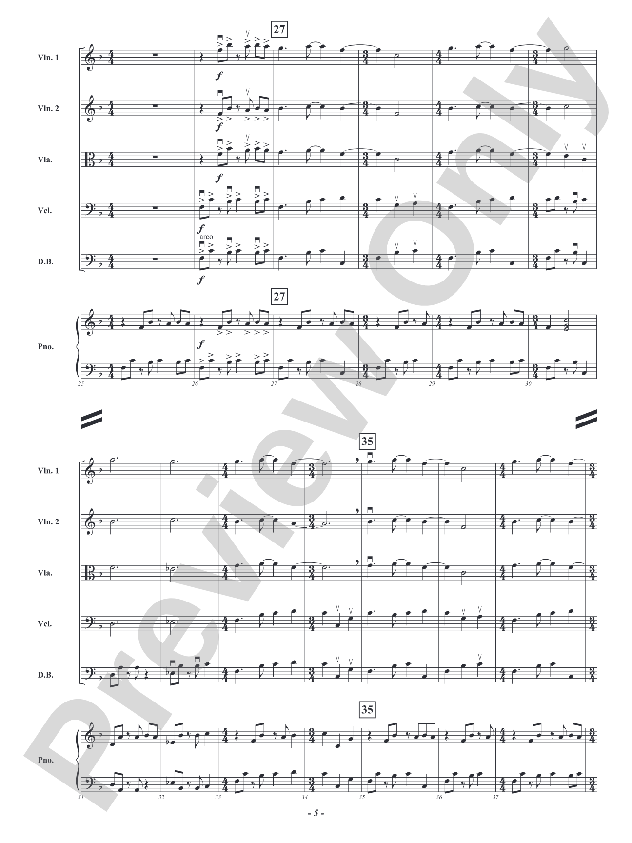Skipping Rocks: String Orchestra Conductor Score & Parts