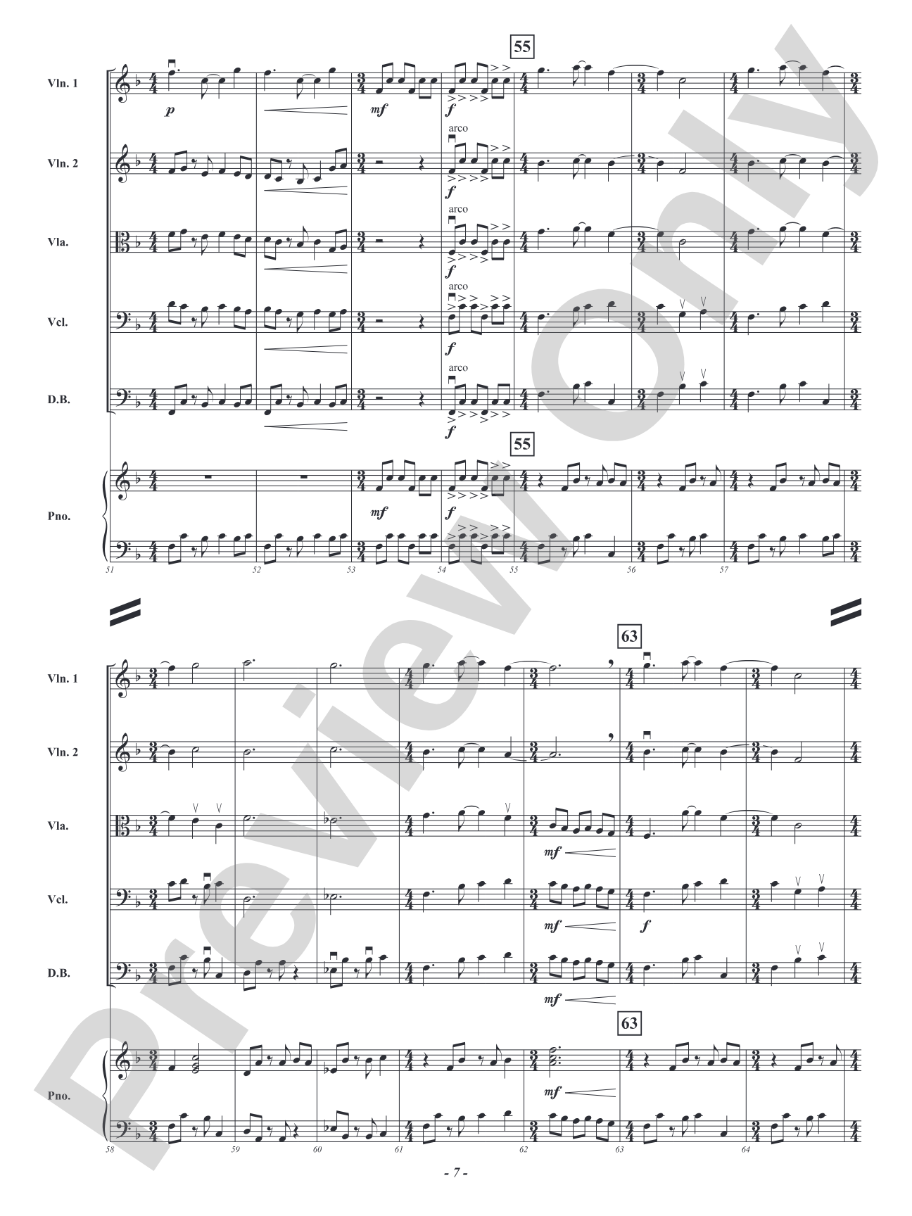 Skipping Rocks: String Orchestra Conductor Score & Parts