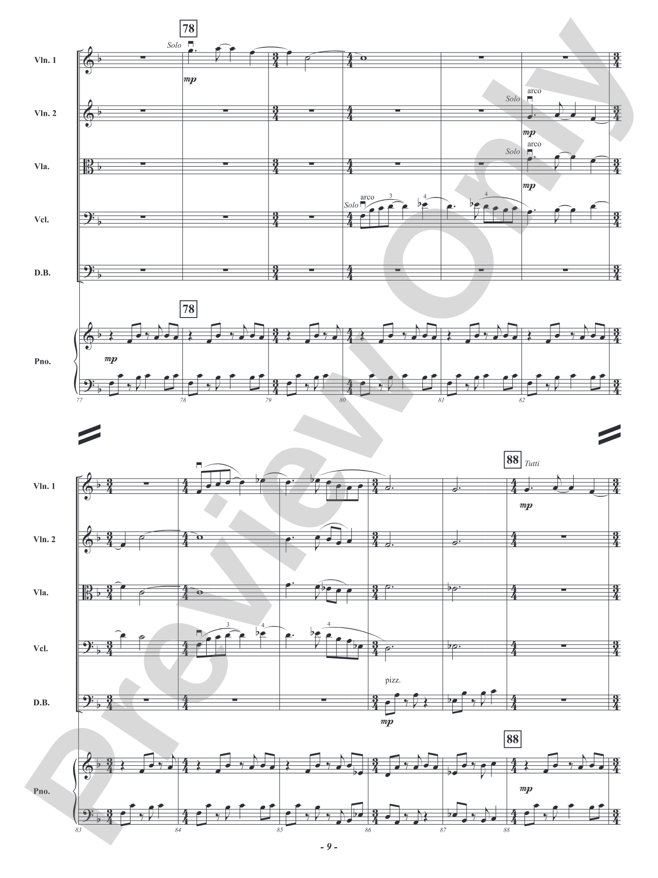 Skipping Rocks: String Orchestra Conductor Score & Parts