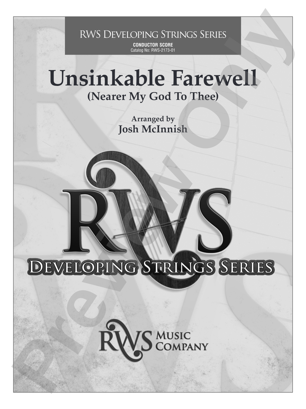 Unsinkable Farewell - Nearer My God to Thee: String Orchestra Conductor Score & Parts
