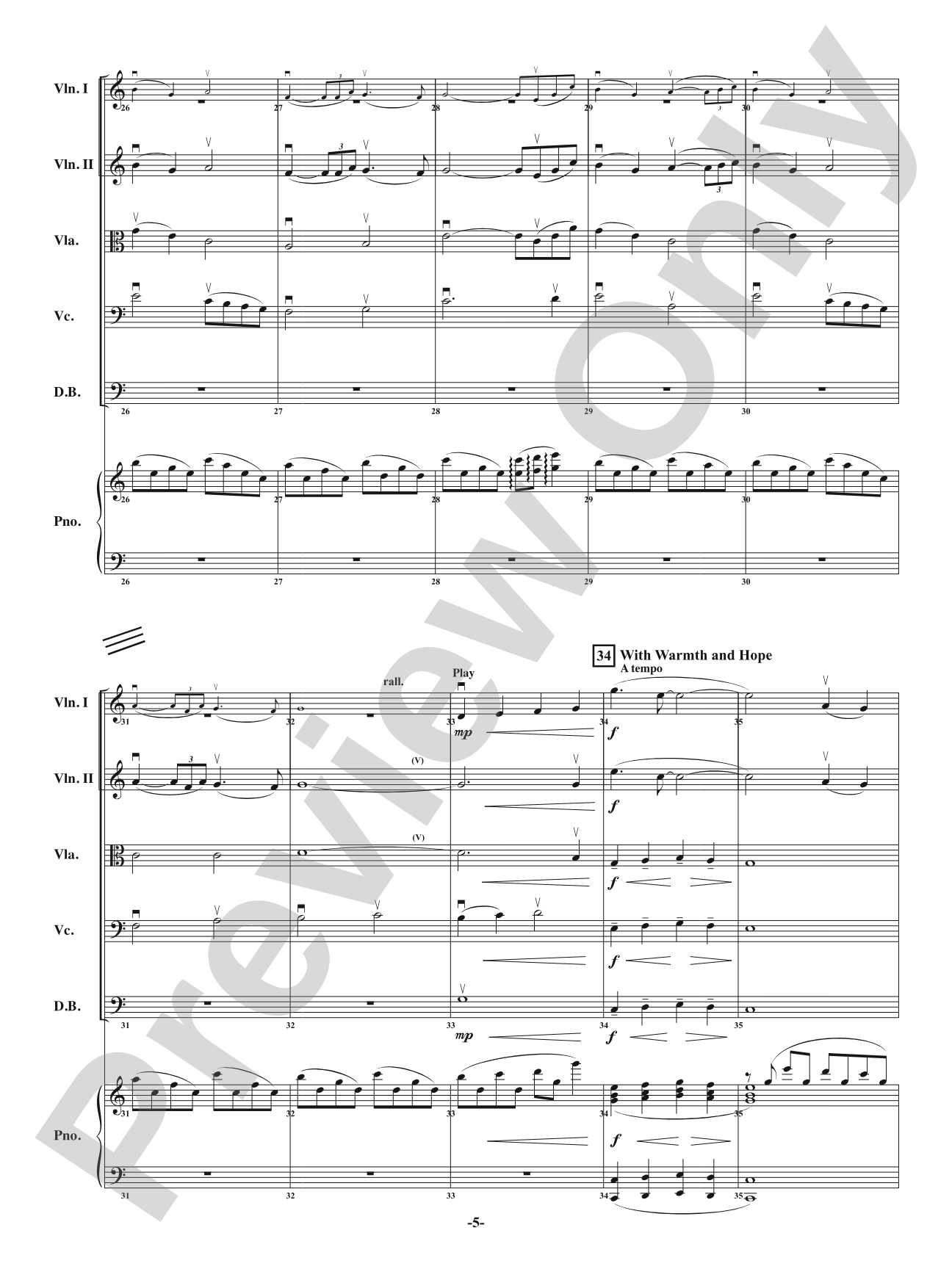 Blue - From Krisanna's Colors: String Orchestra Conductor Score & Parts