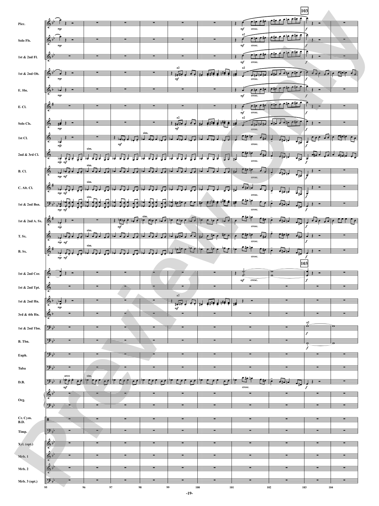 Finale from <i>Symphony No. 3</i> - Organ Symphony: Concert Band Conductor Score & Parts