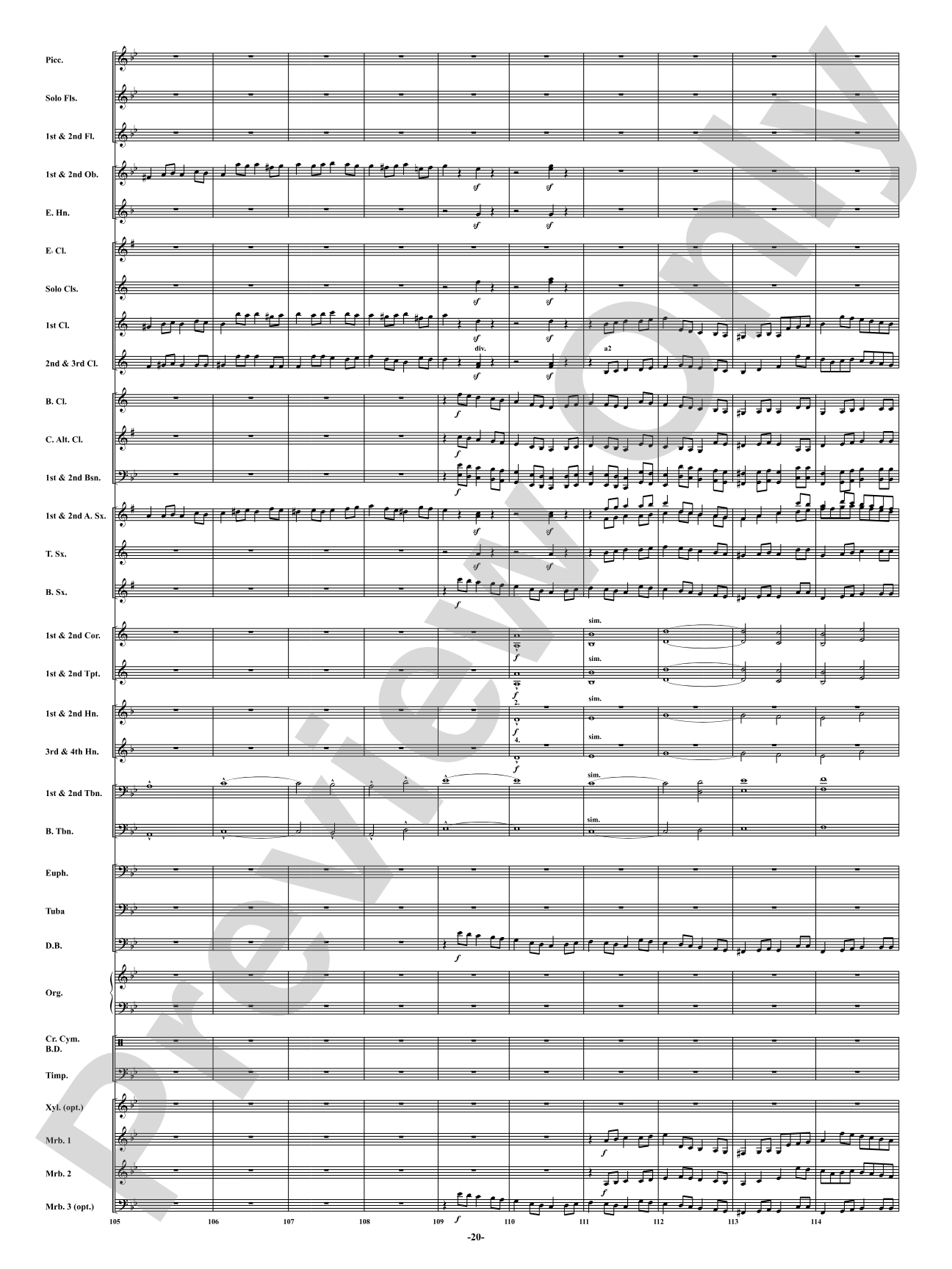 Finale from <i>Symphony No. 3</i> - Organ Symphony: Concert Band Conductor Score & Parts