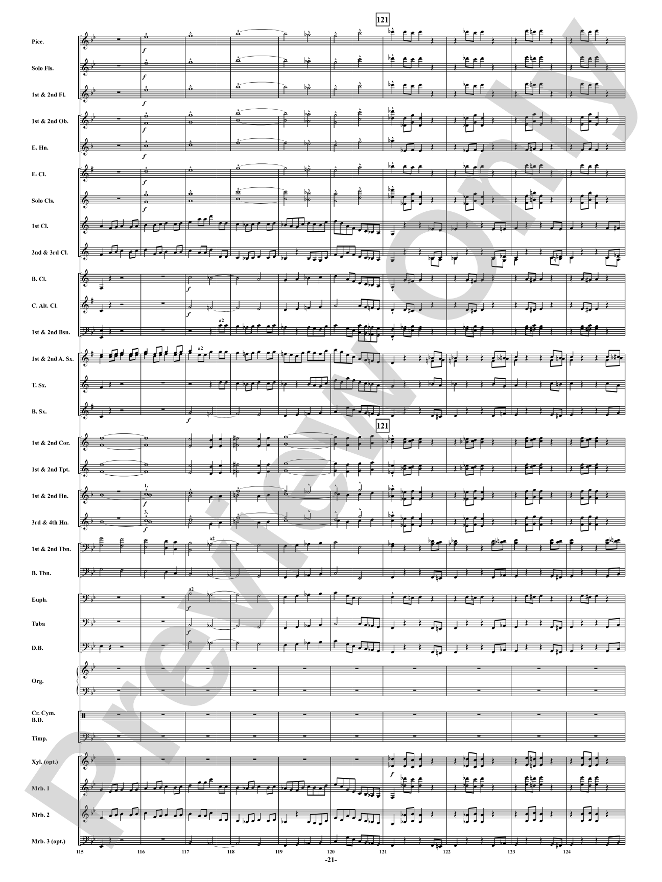 Finale from <i>Symphony No. 3</i> - Organ Symphony: Concert Band Conductor Score & Parts
