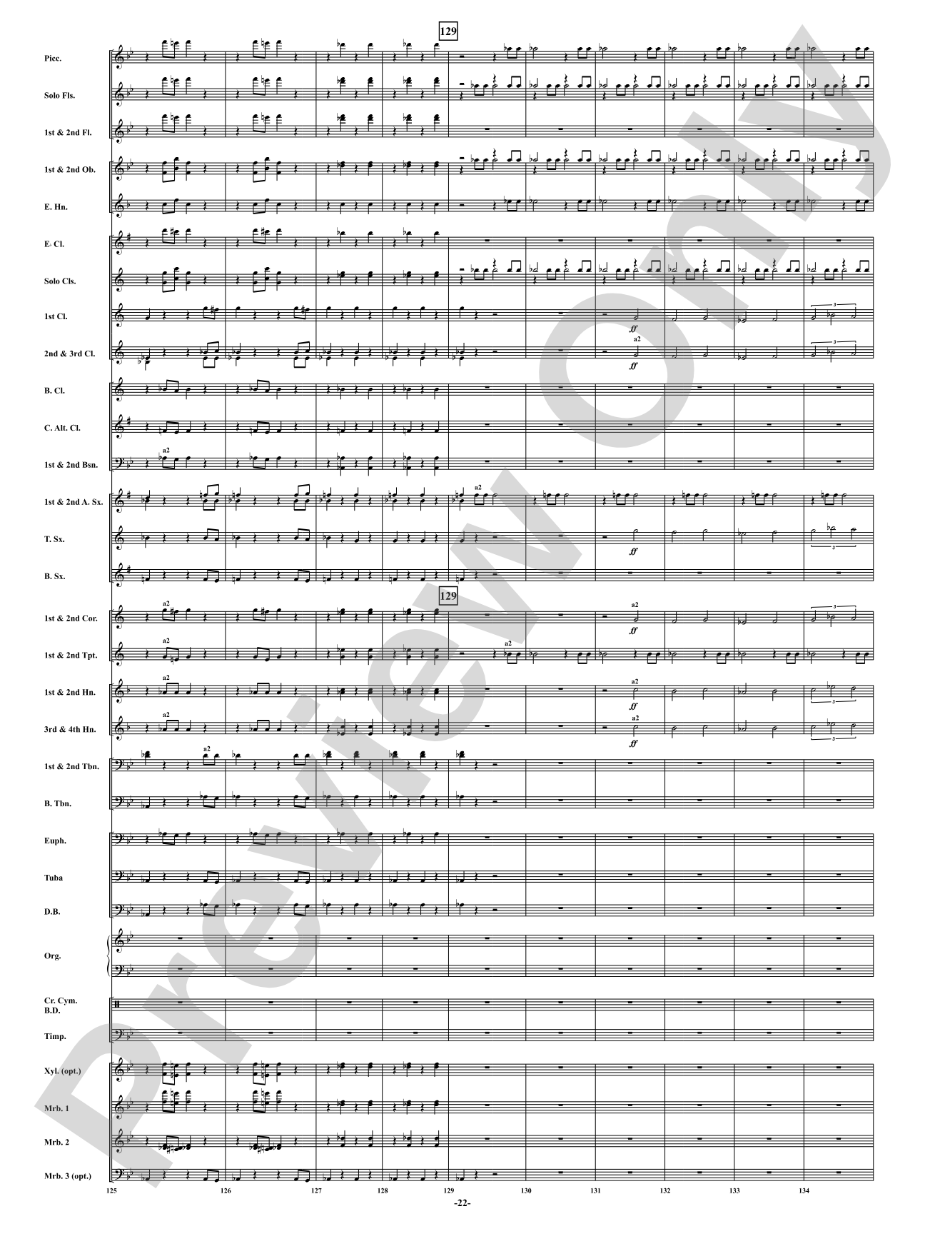 Finale from <i>Symphony No. 3</i> - Organ Symphony: Concert Band Conductor Score & Parts