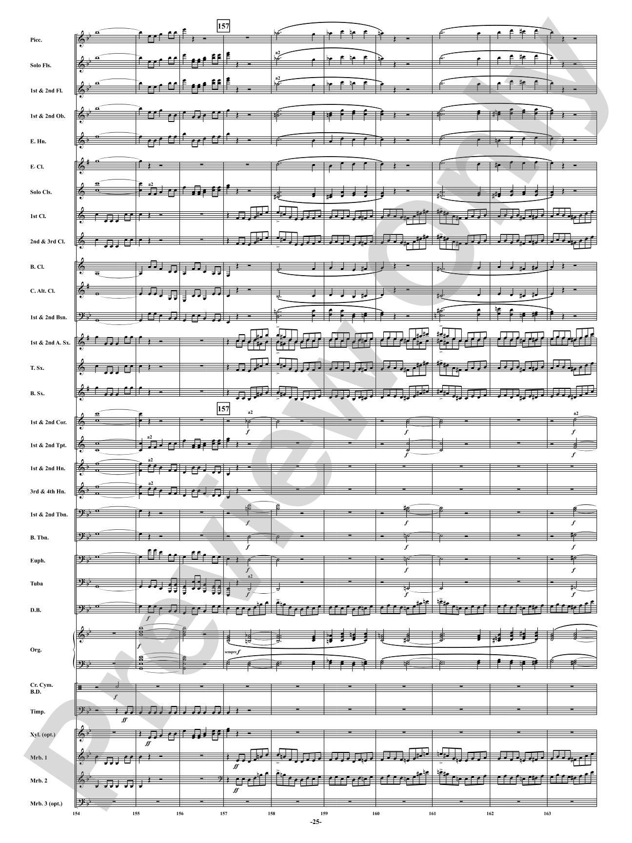 Finale from <i>Symphony No. 3</i> - Organ Symphony: Concert Band Conductor Score & Parts