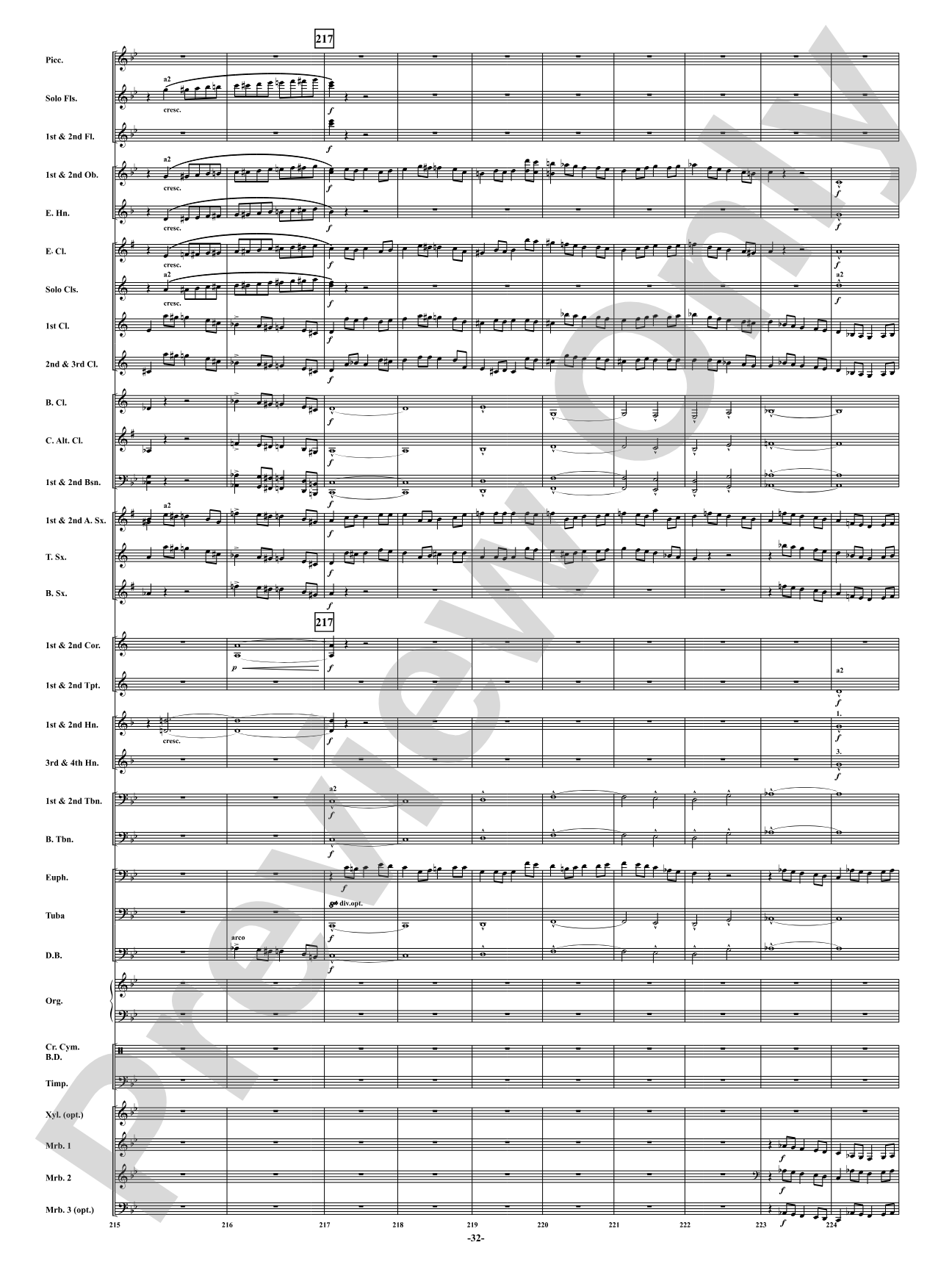 Finale from <i>Symphony No. 3</i> - Organ Symphony: Concert Band Conductor Score & Parts